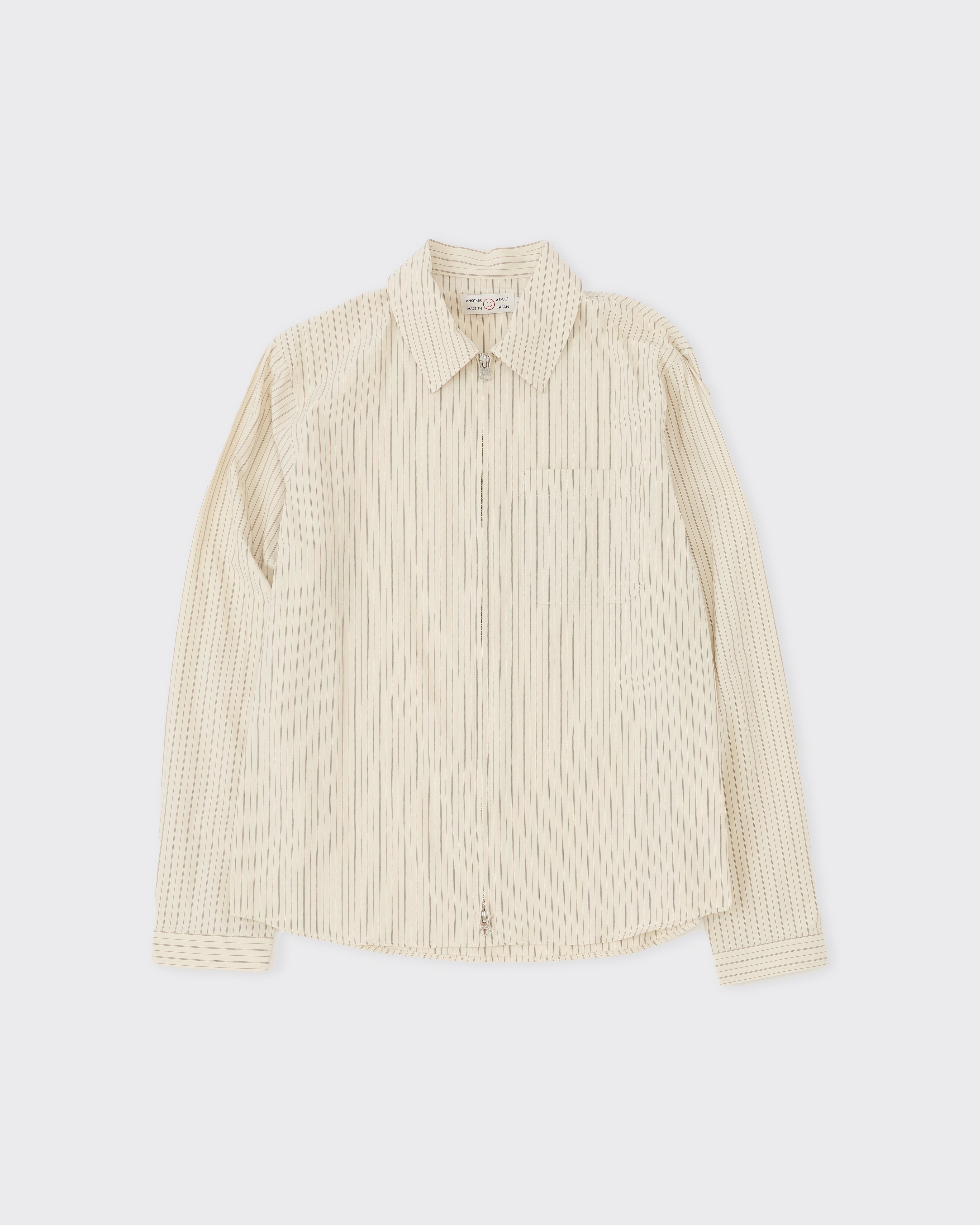 Zip Shirt 1.0 JPN, Cream Stripe – Colbo