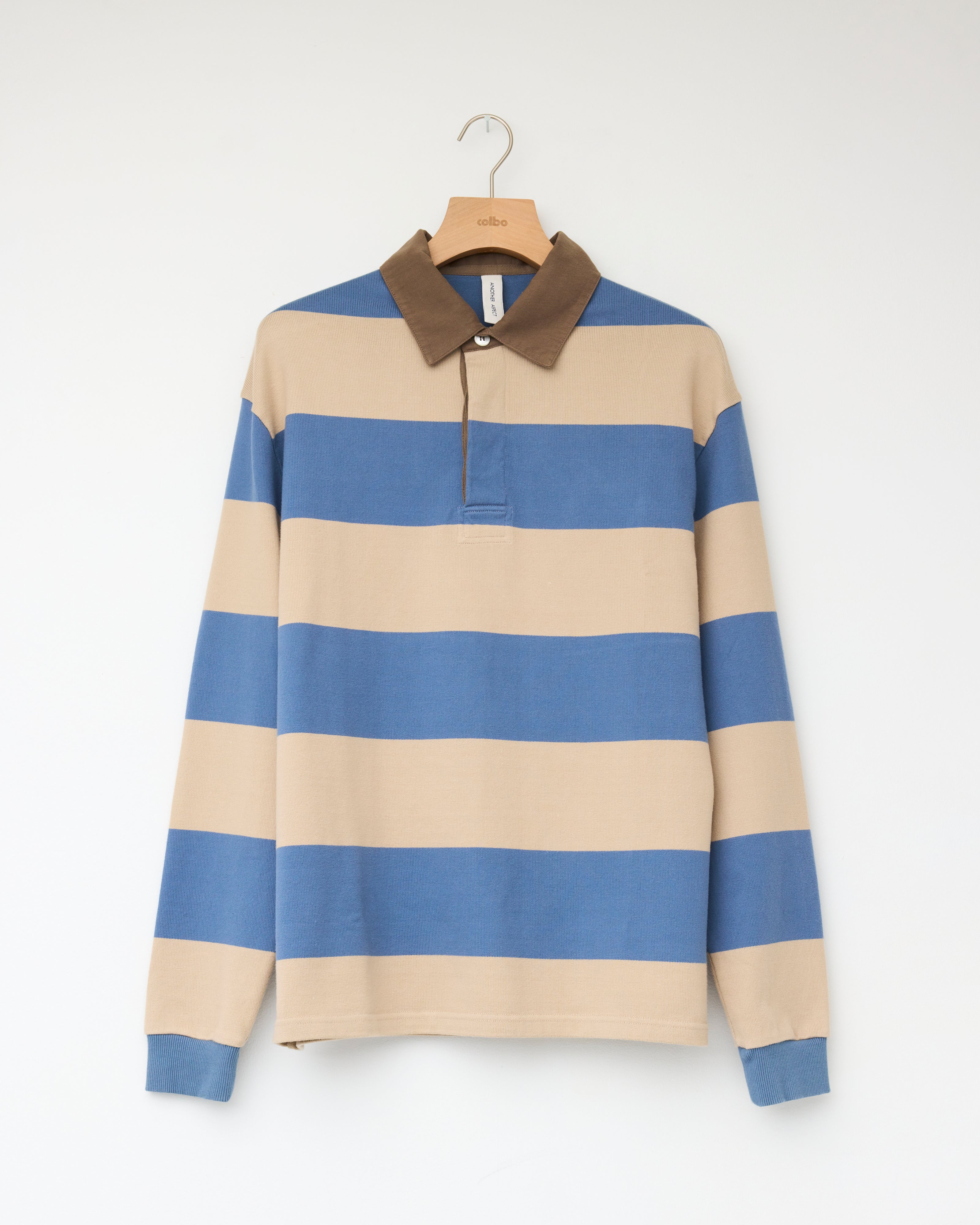 Rugby Polo 1.0, Blue Sand Stripe – Colbo