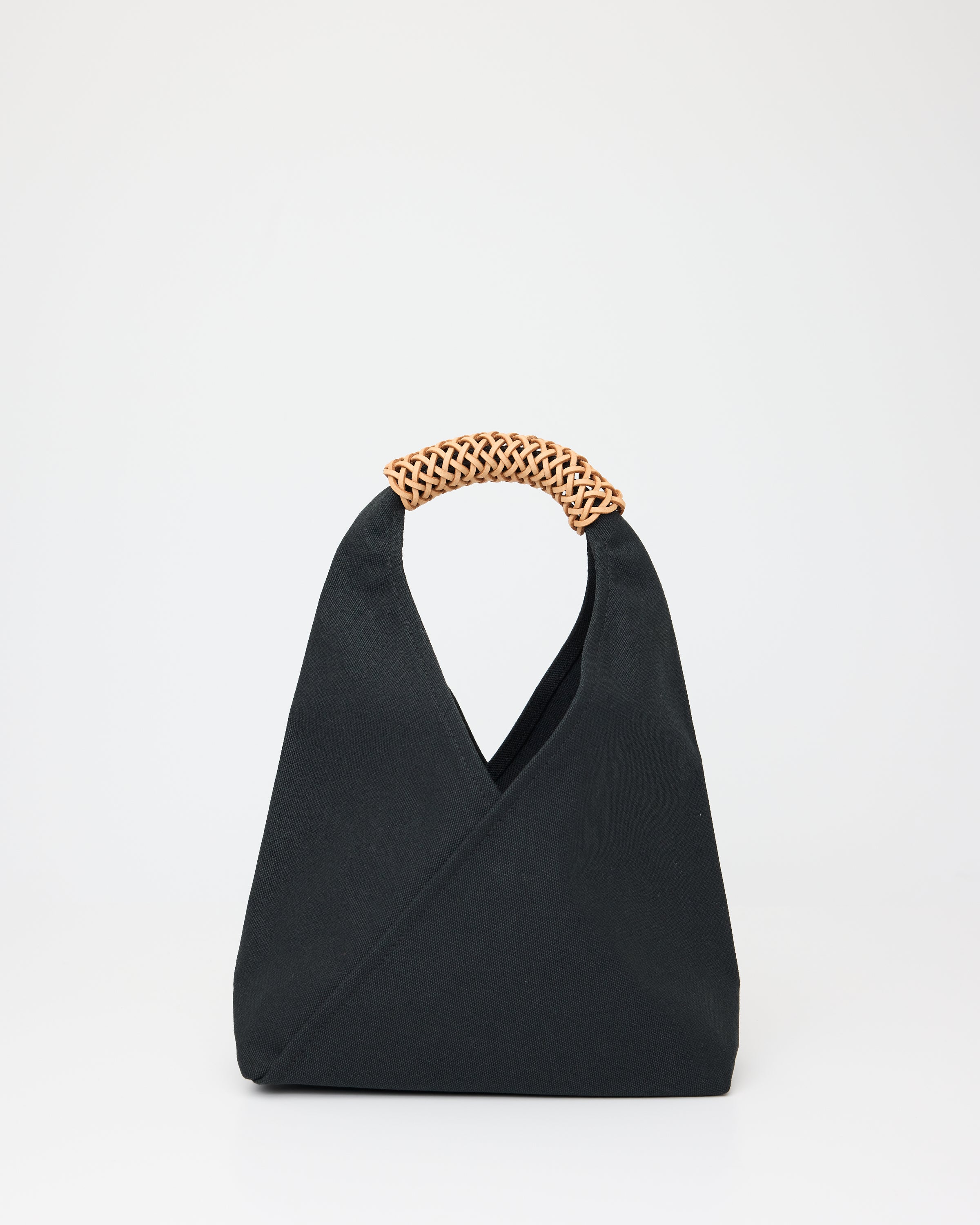 Woven Triangle Bag 58, Natural / Black – Colbo