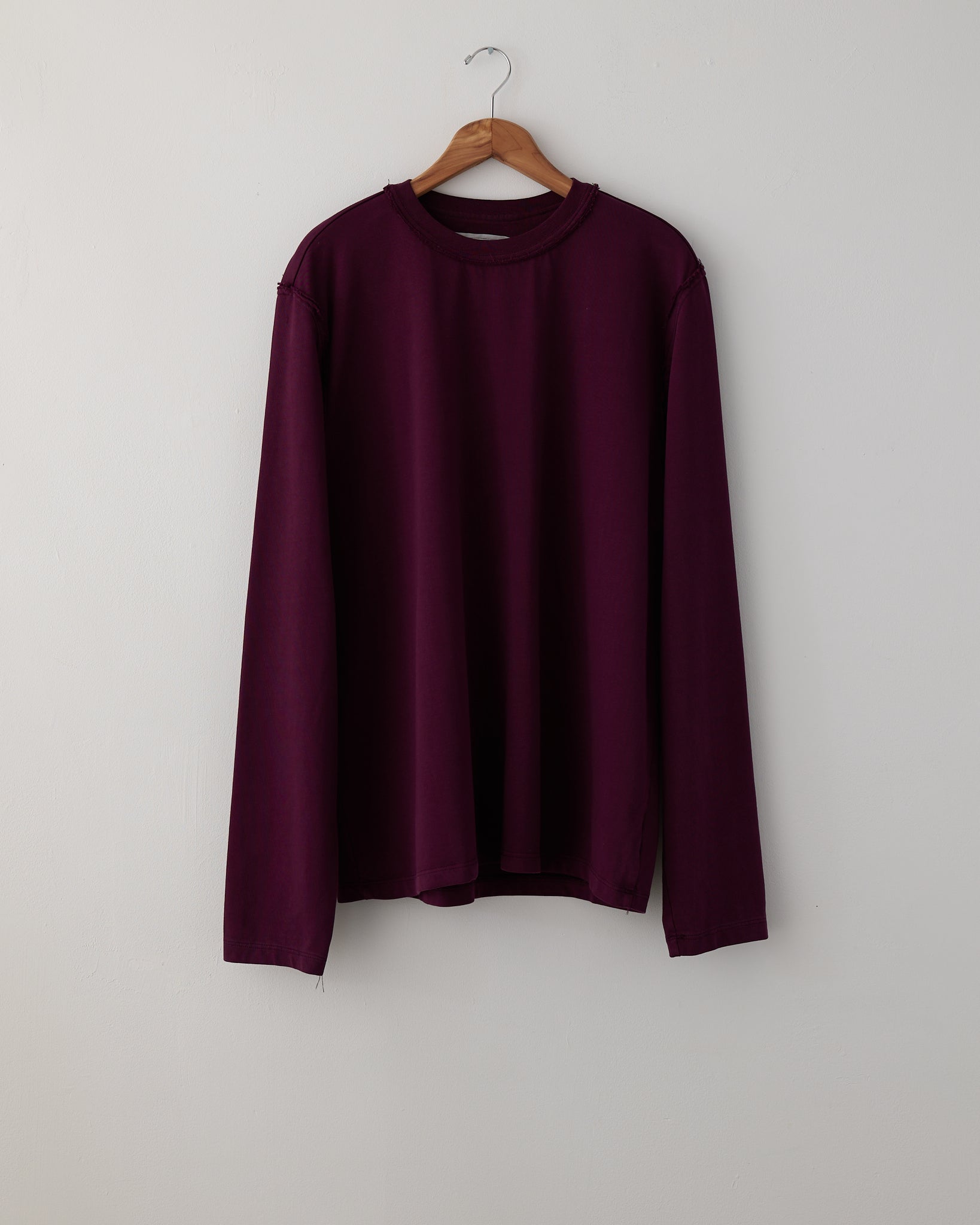 Big Tee Long Sleeve, Aubergine – Colbo