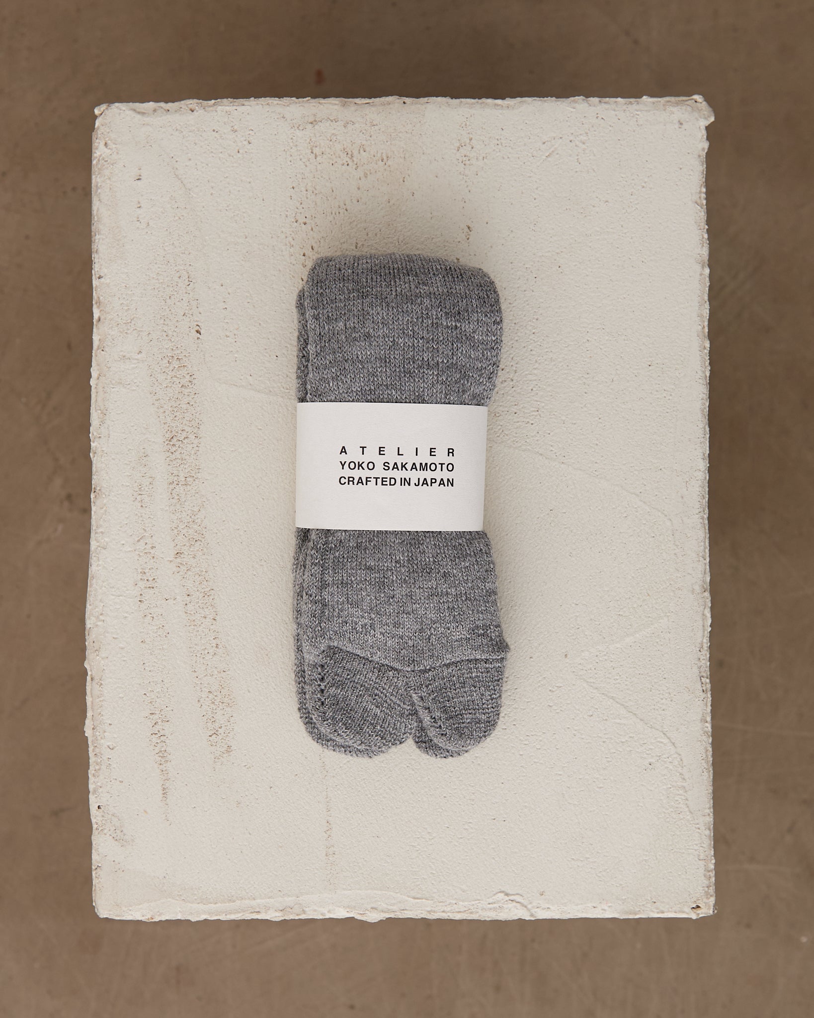 Wool Tabi Pile Socks, Heather Gray – Colbo