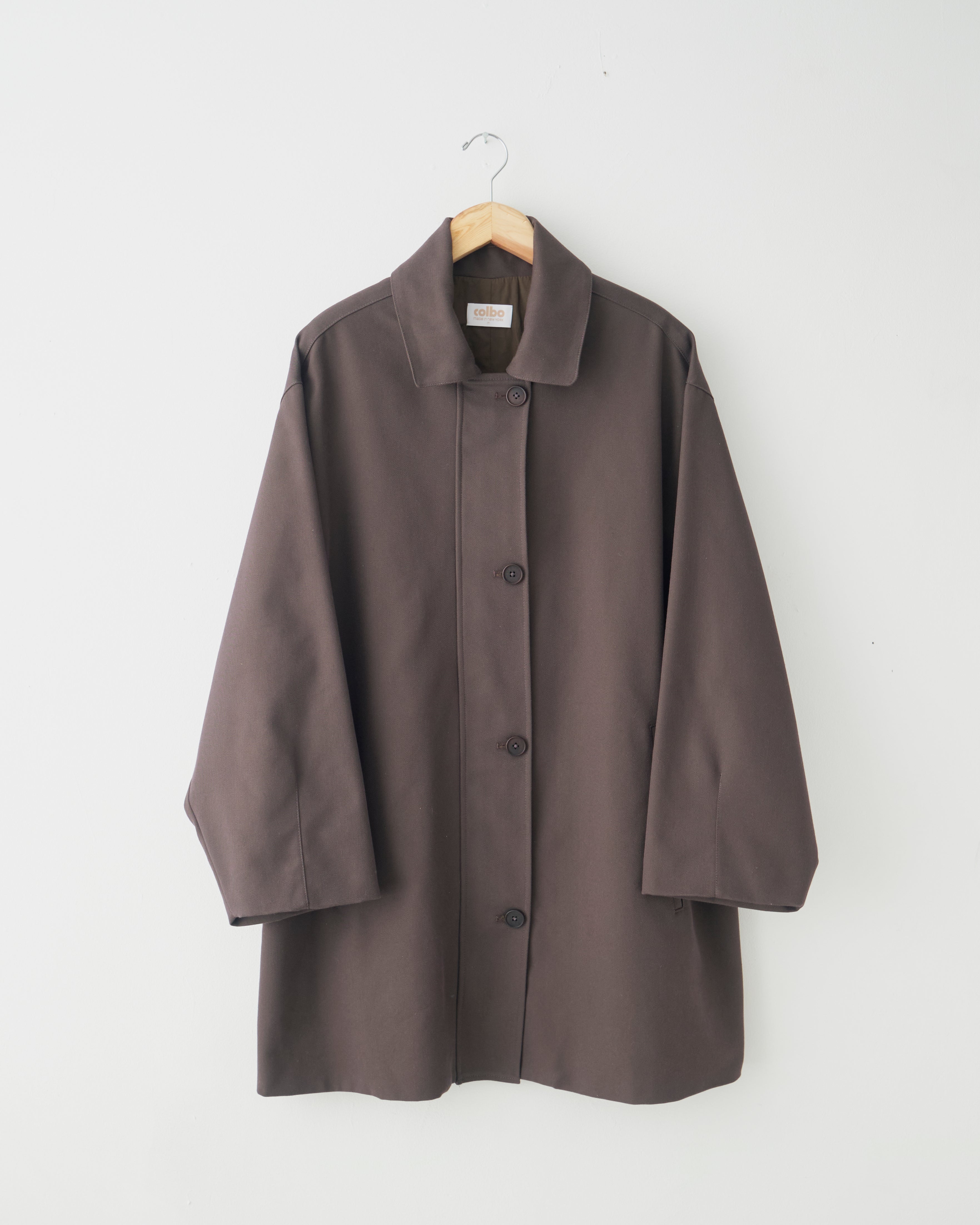 コート Garments Roco High Neck Mac Coat (2color) Car Coat - Black – LEOVICI