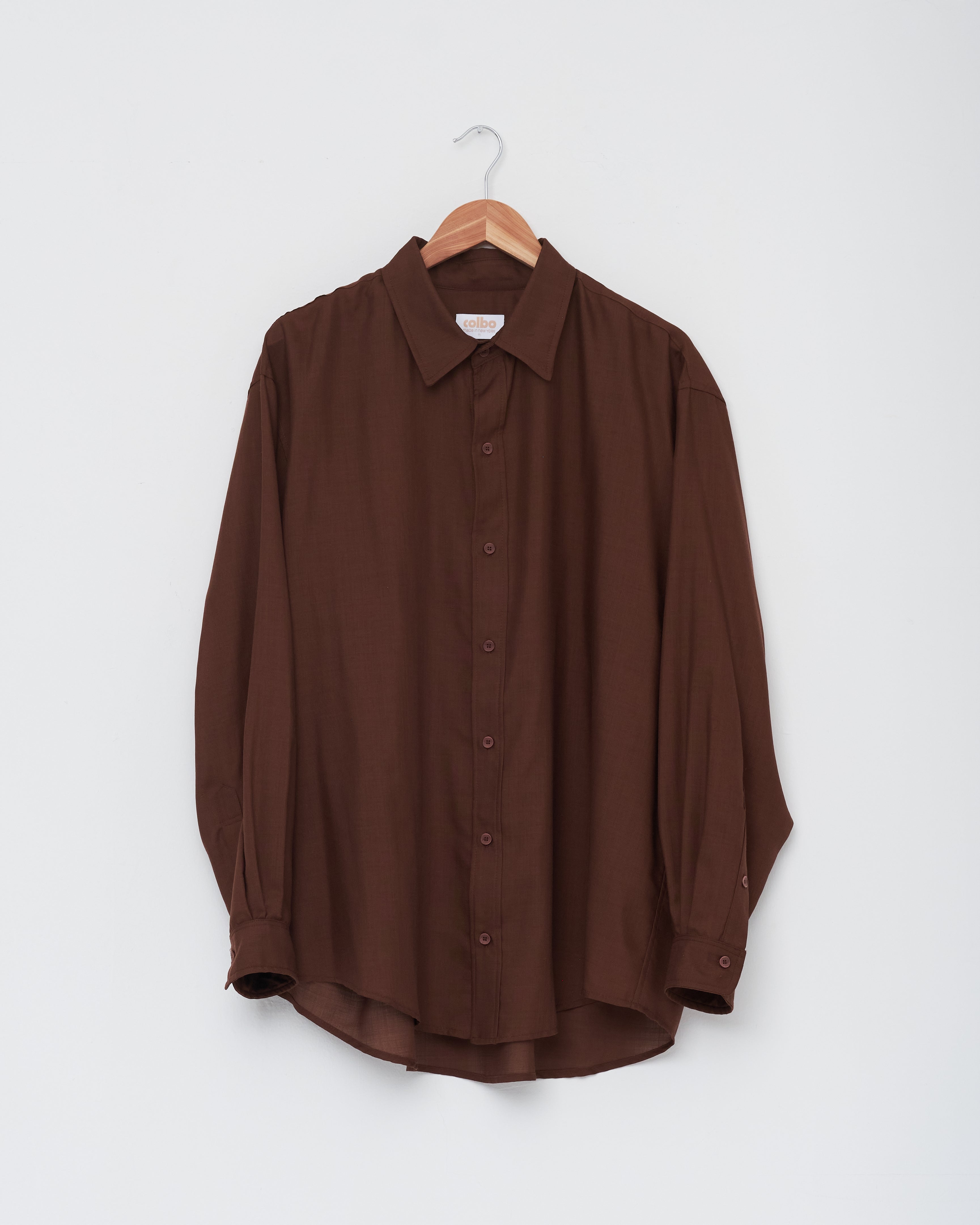 mahogany dress shirt Office Shirt, Deep Mahogany