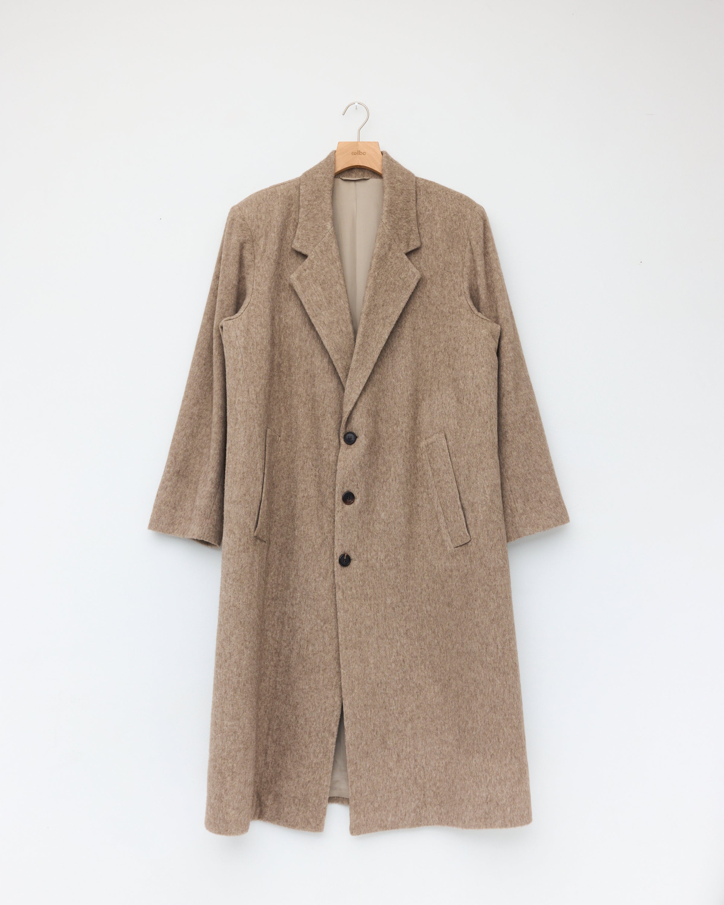 Suit Overcoat, Brushed Greige – Colbo