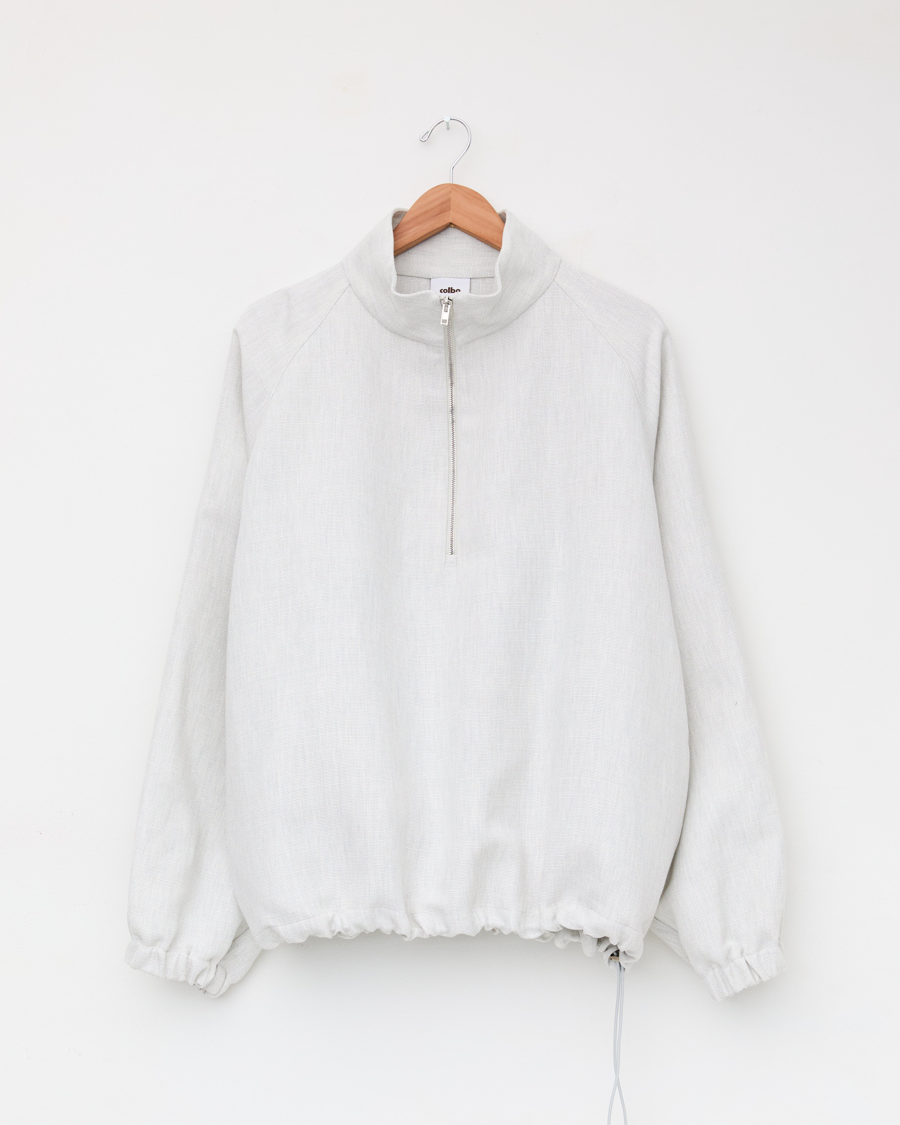 Half Zip Raglan Parka, Light Grey – Colbo