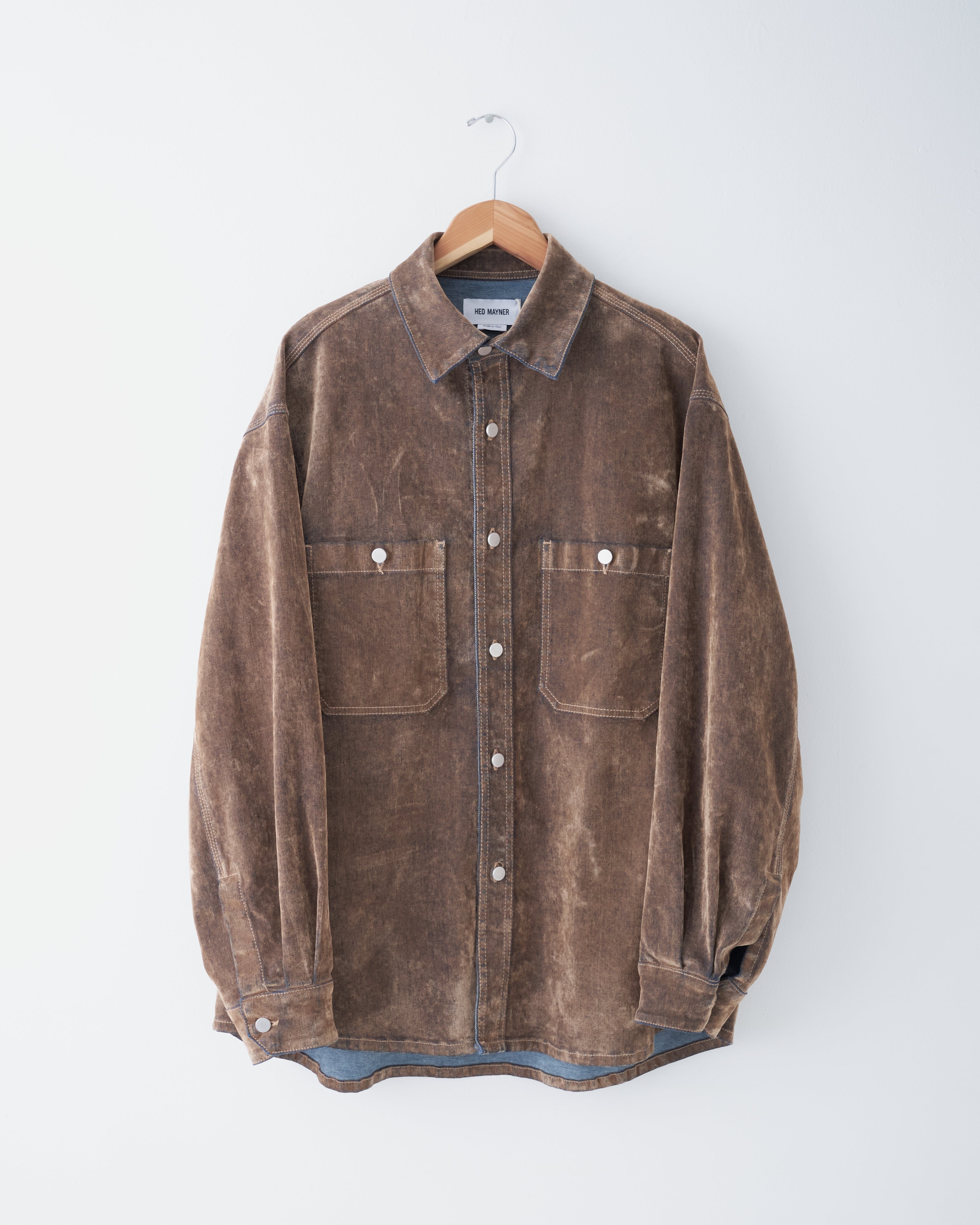 Denim Overshirt, Medium Beige – Colbo