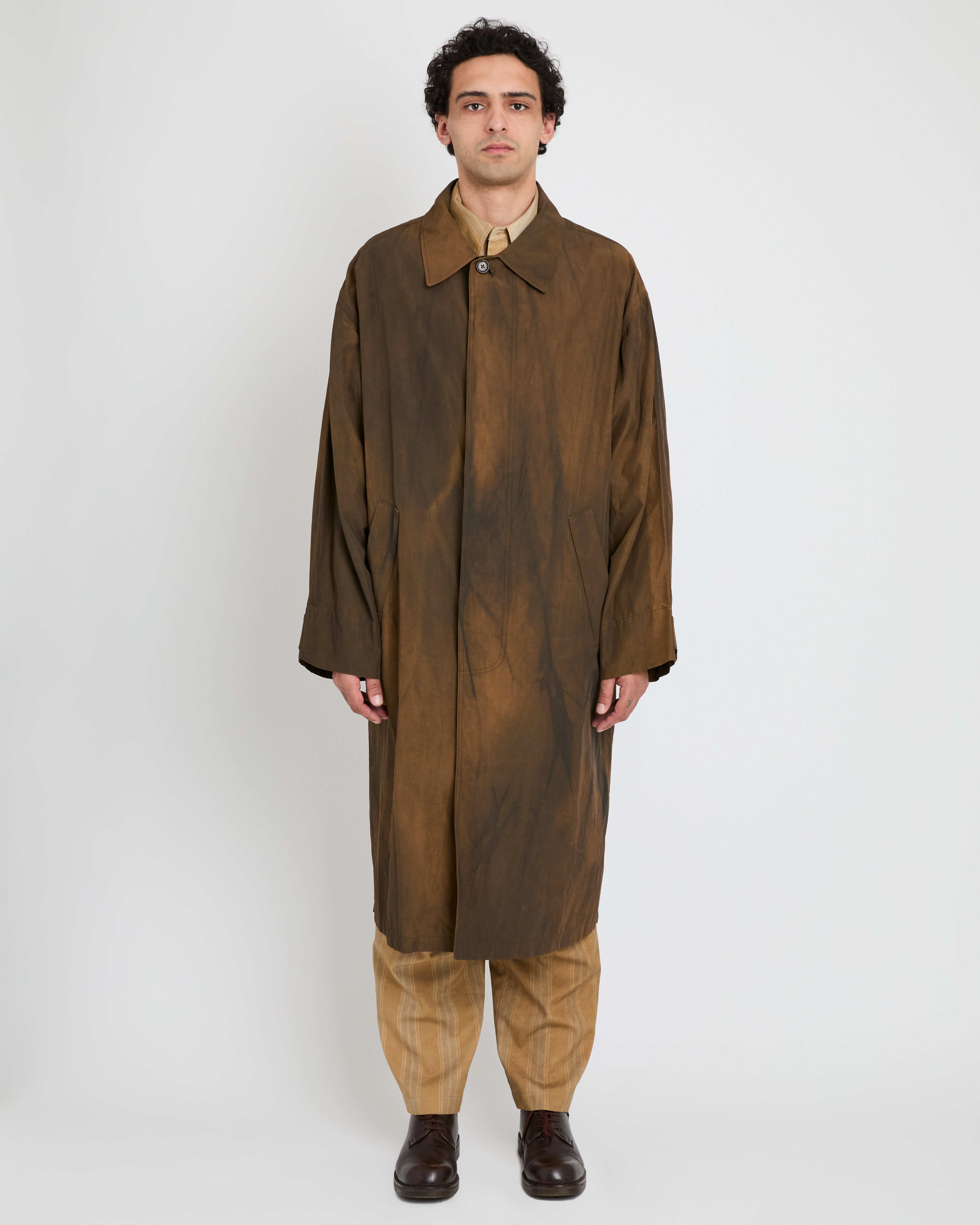 CINOH BOA COCOON COAT ダークブラウン 36 Brown Cocoon Coat
