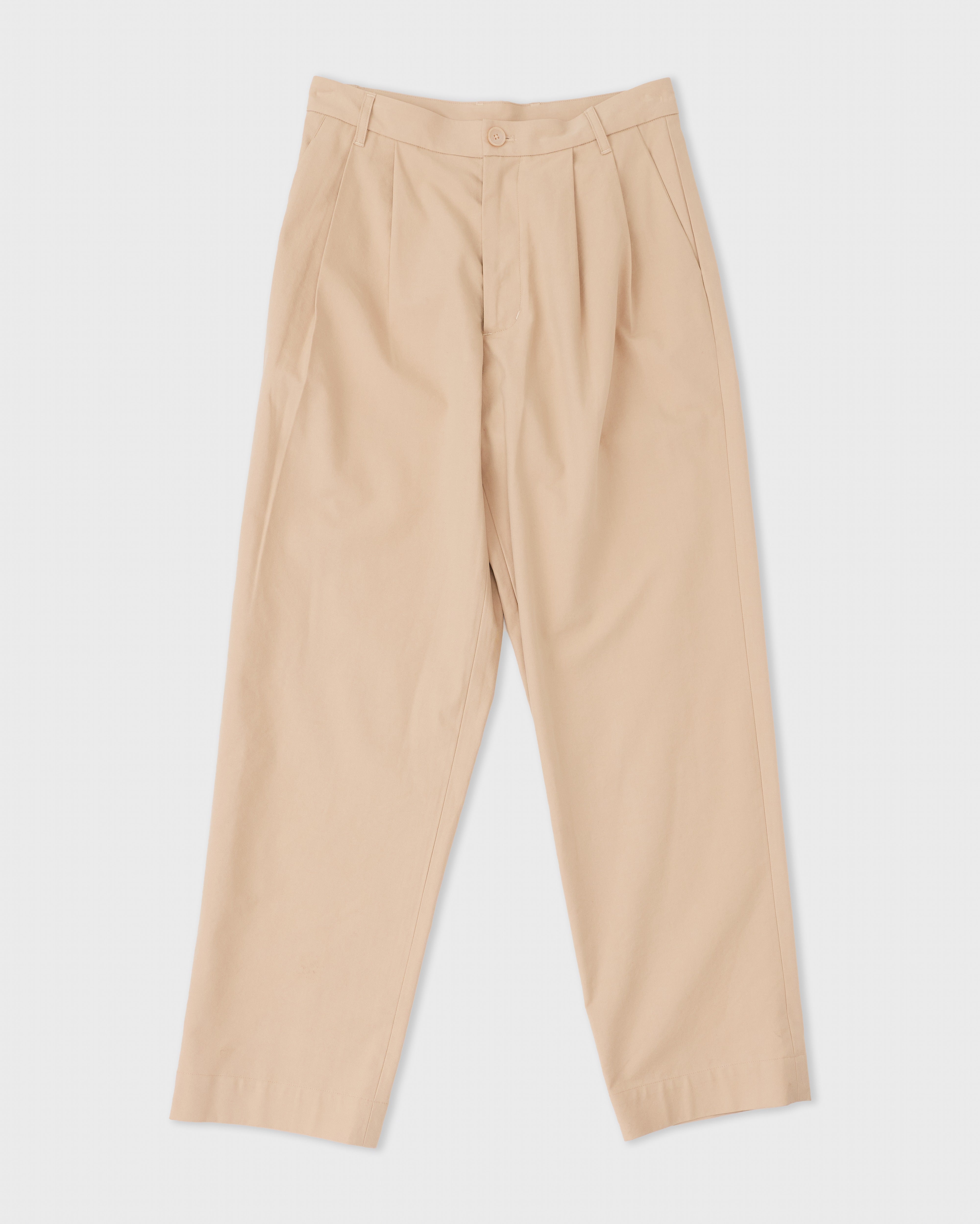 sstein GRADATE SLACKS ベージュ Pleat Pants in Sandstone – Double-Pleated Trousers | Colbo