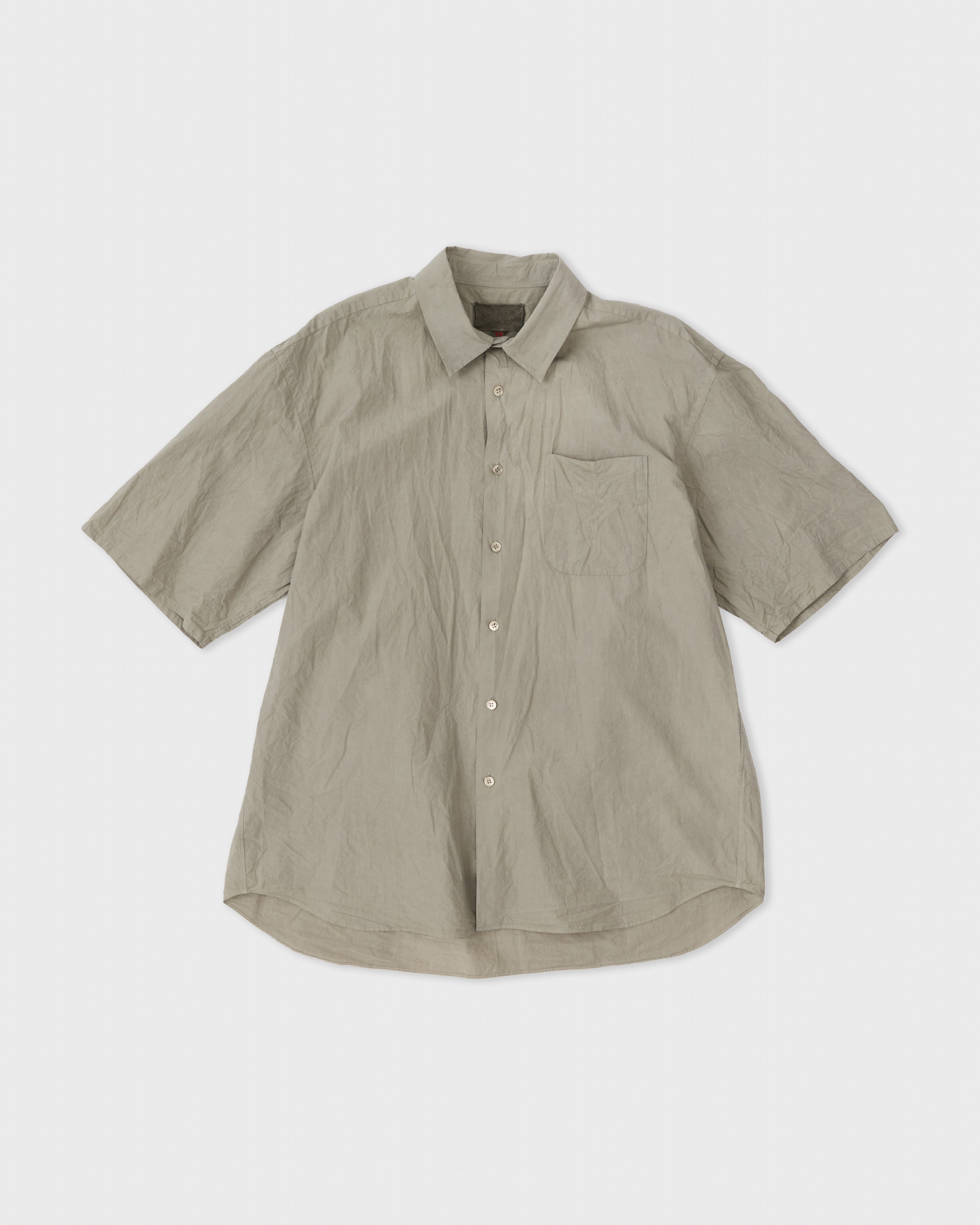 Regular Collar S/S Shirt, Mugwort – Colbo