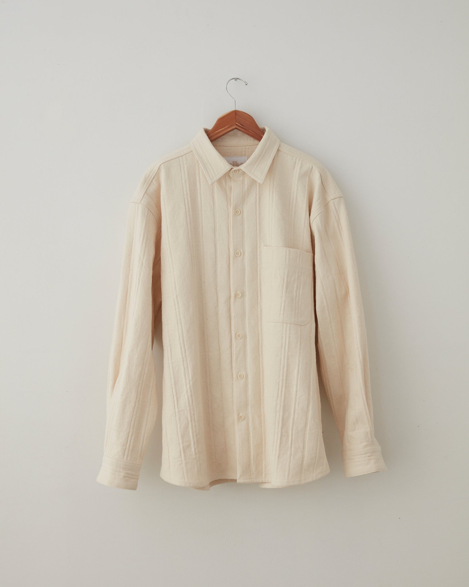 Tonal Plaid Yagi Over-Shirt - Natural – Colbo