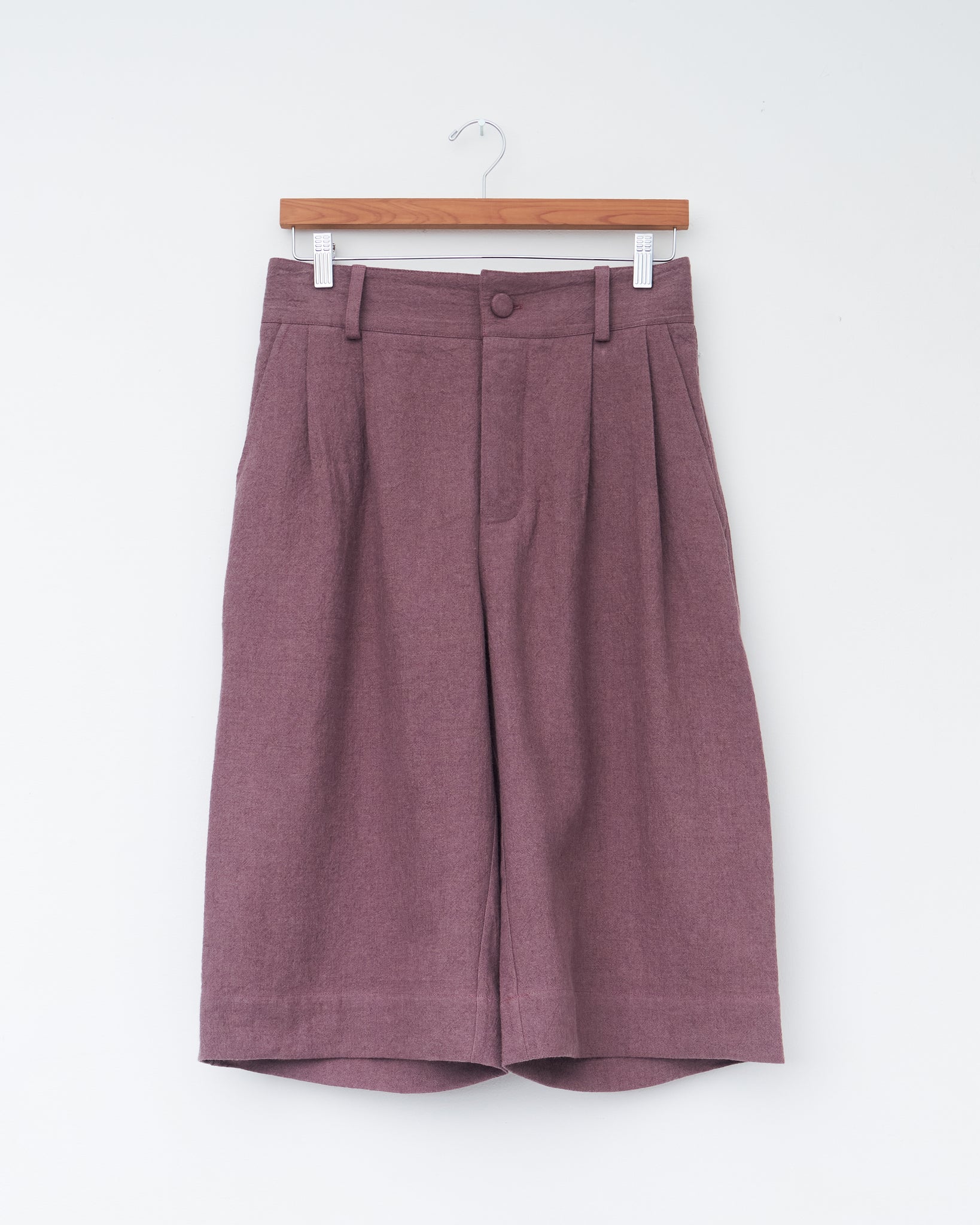 Japanese Linen Willa Short, Grape