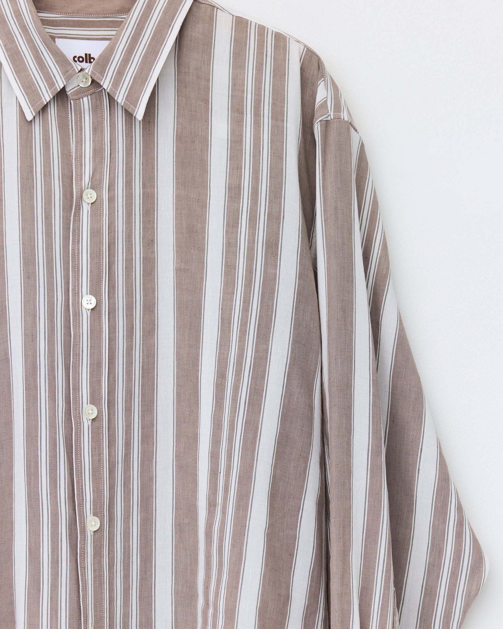 Office Shirt, Wood Stripe