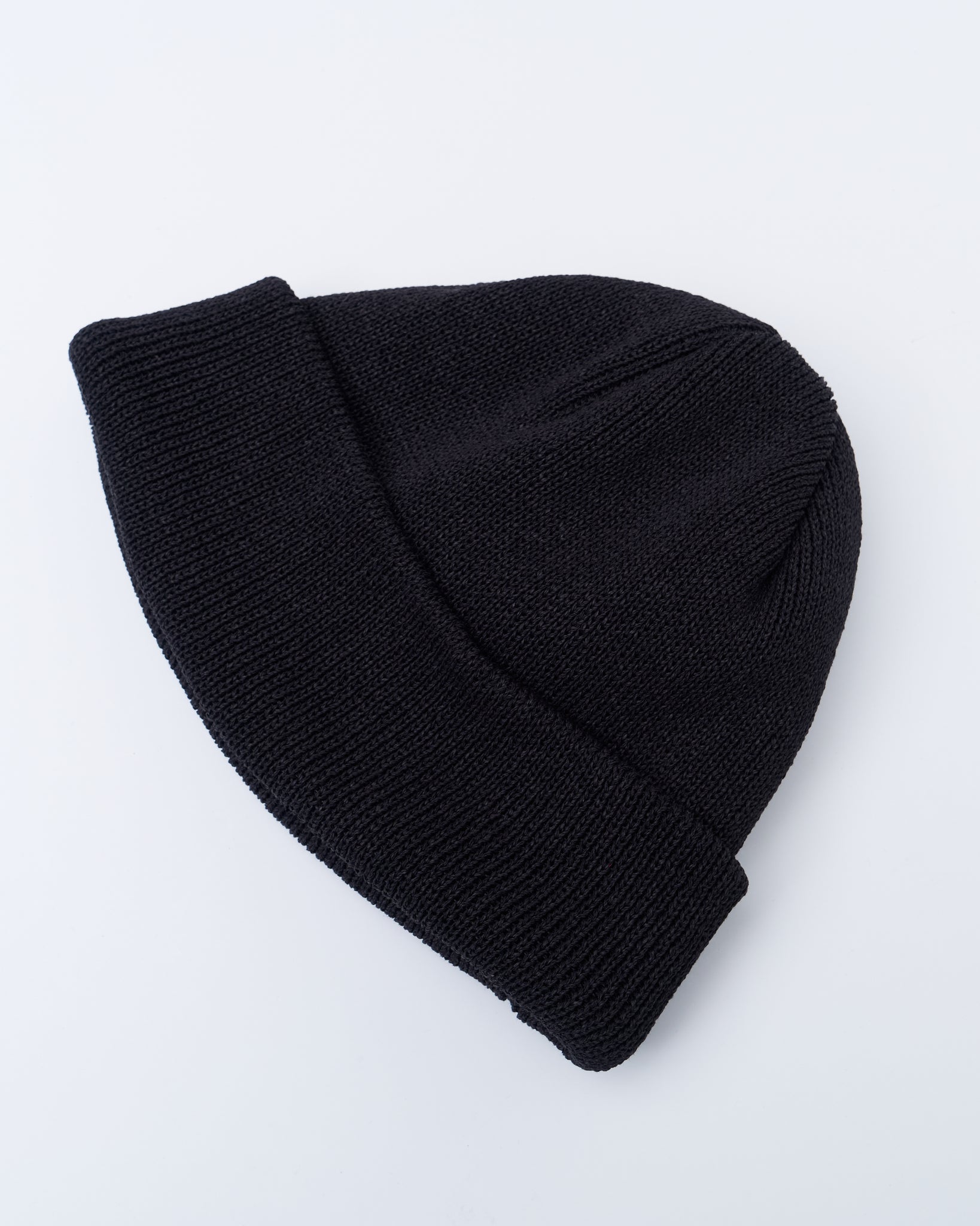 Japanese Paper Knit Big Watch Cap, Black