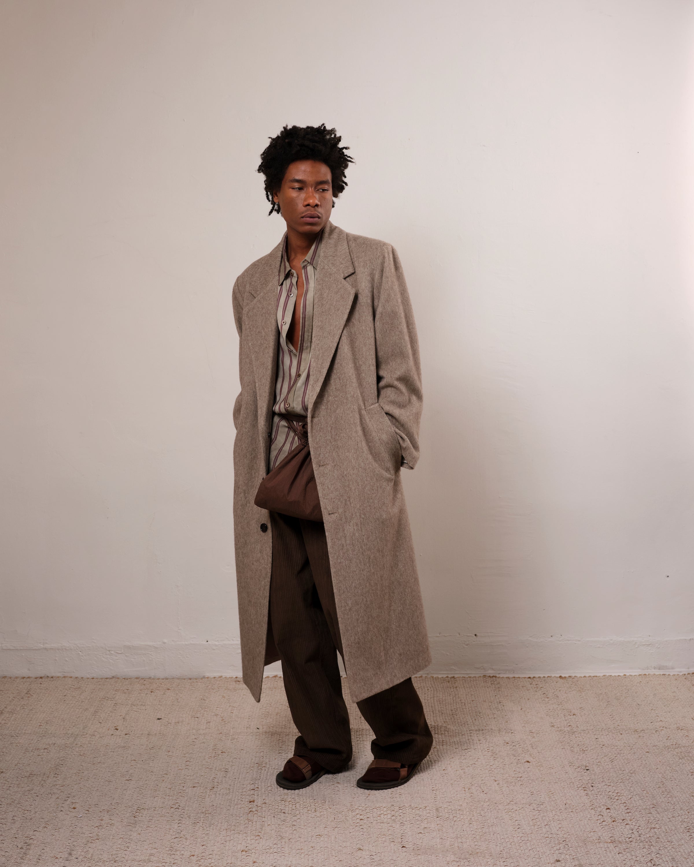 Suit Overcoat, Brushed Greige – Colbo