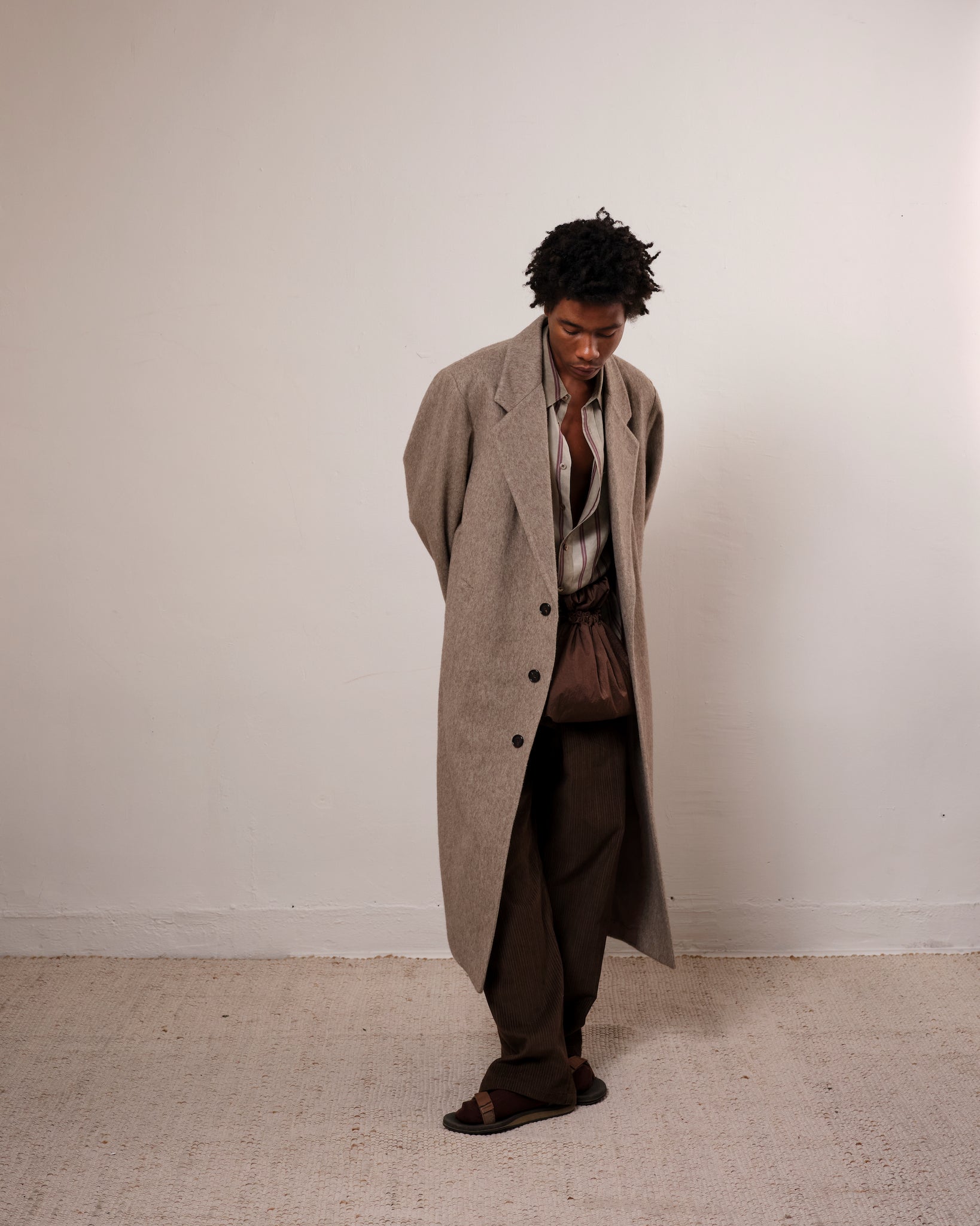 Suit Overcoat, Brushed Greige