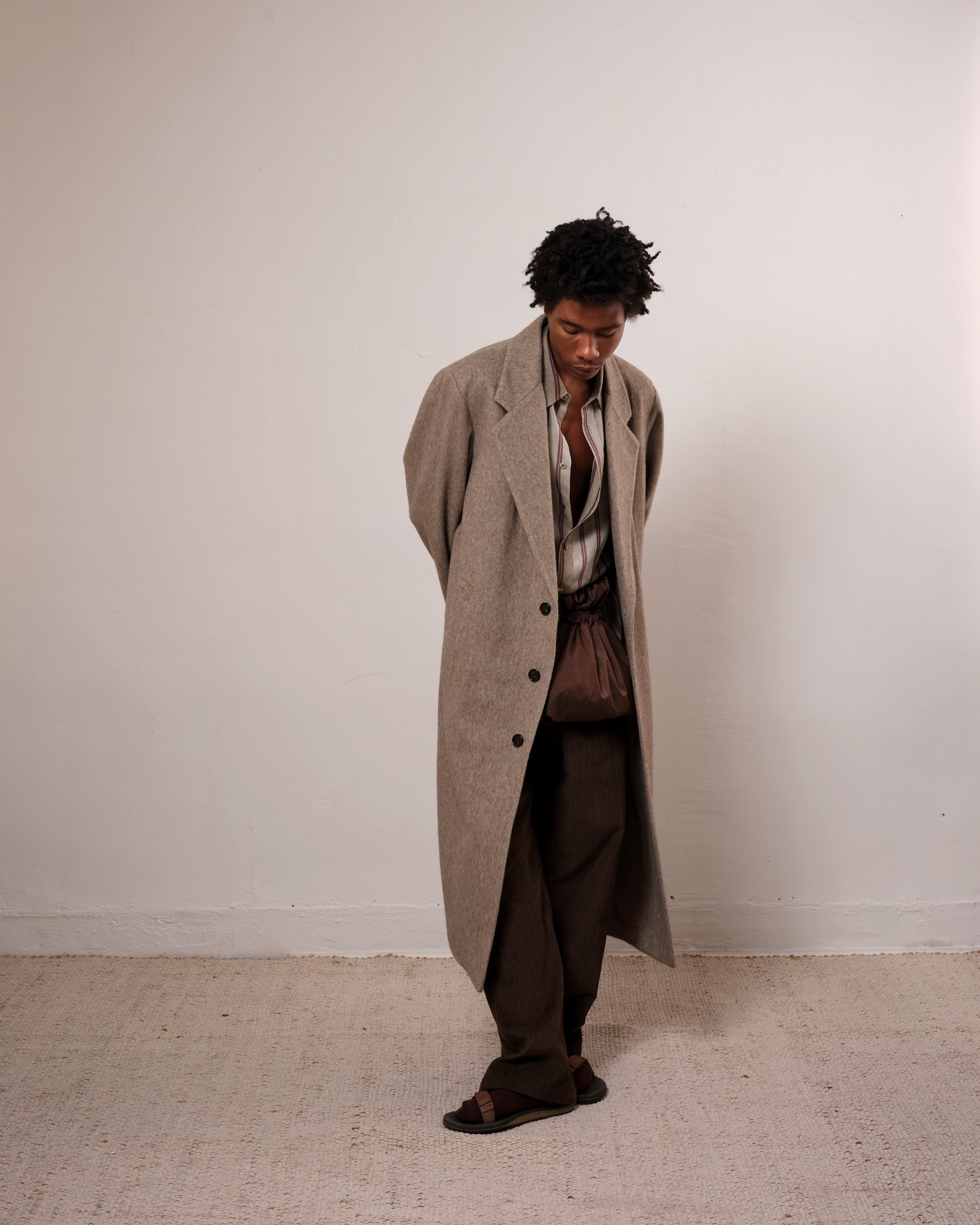 Suit Overcoat, Brushed Greige – Colbo