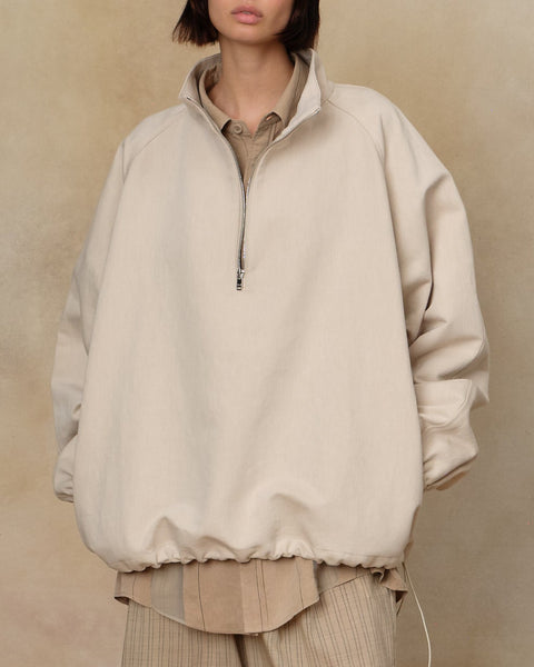 Half Zip Raglan Parka, Beige – Colbo