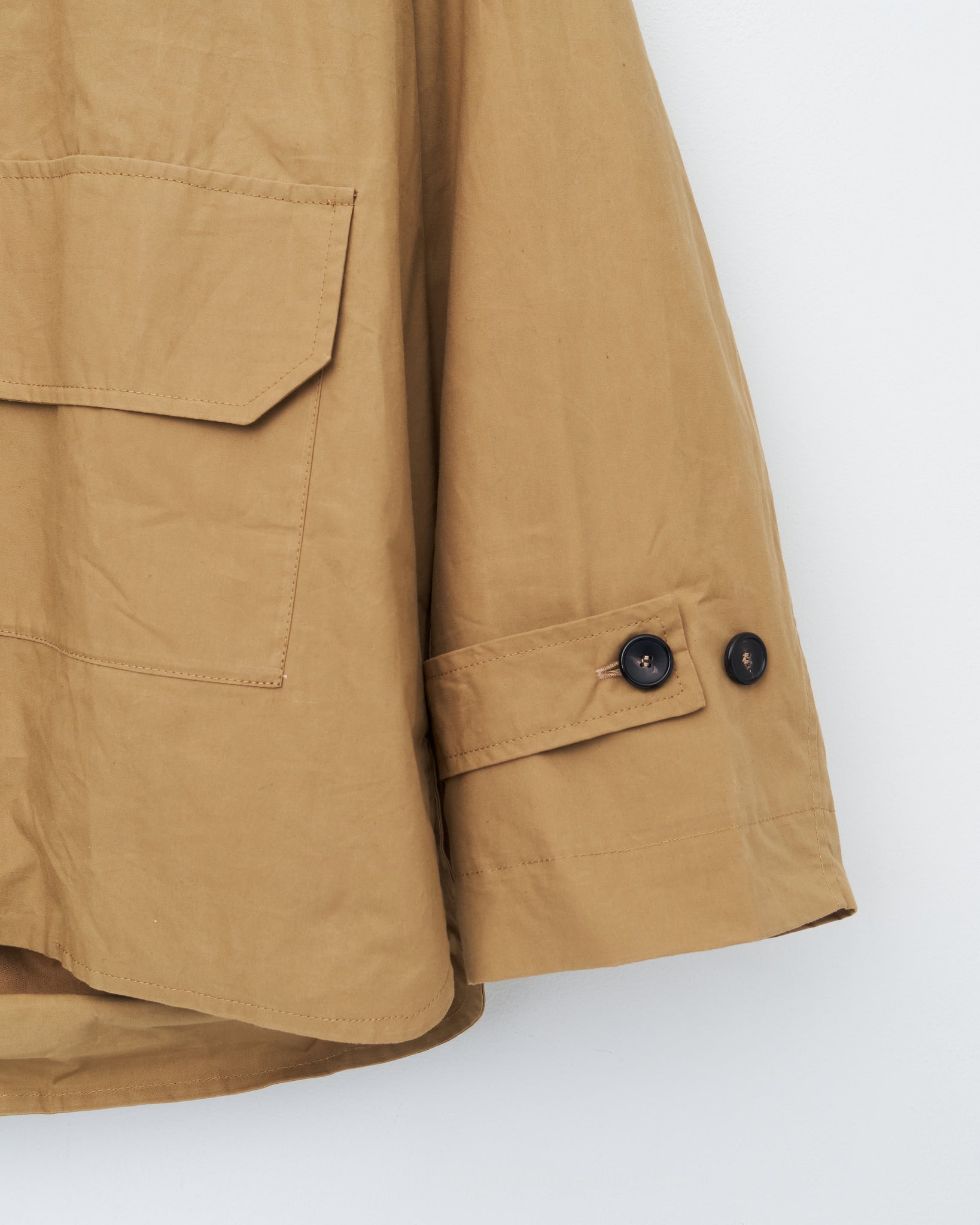 British Dry Oilskin Alfie Mac, Golden Khaki