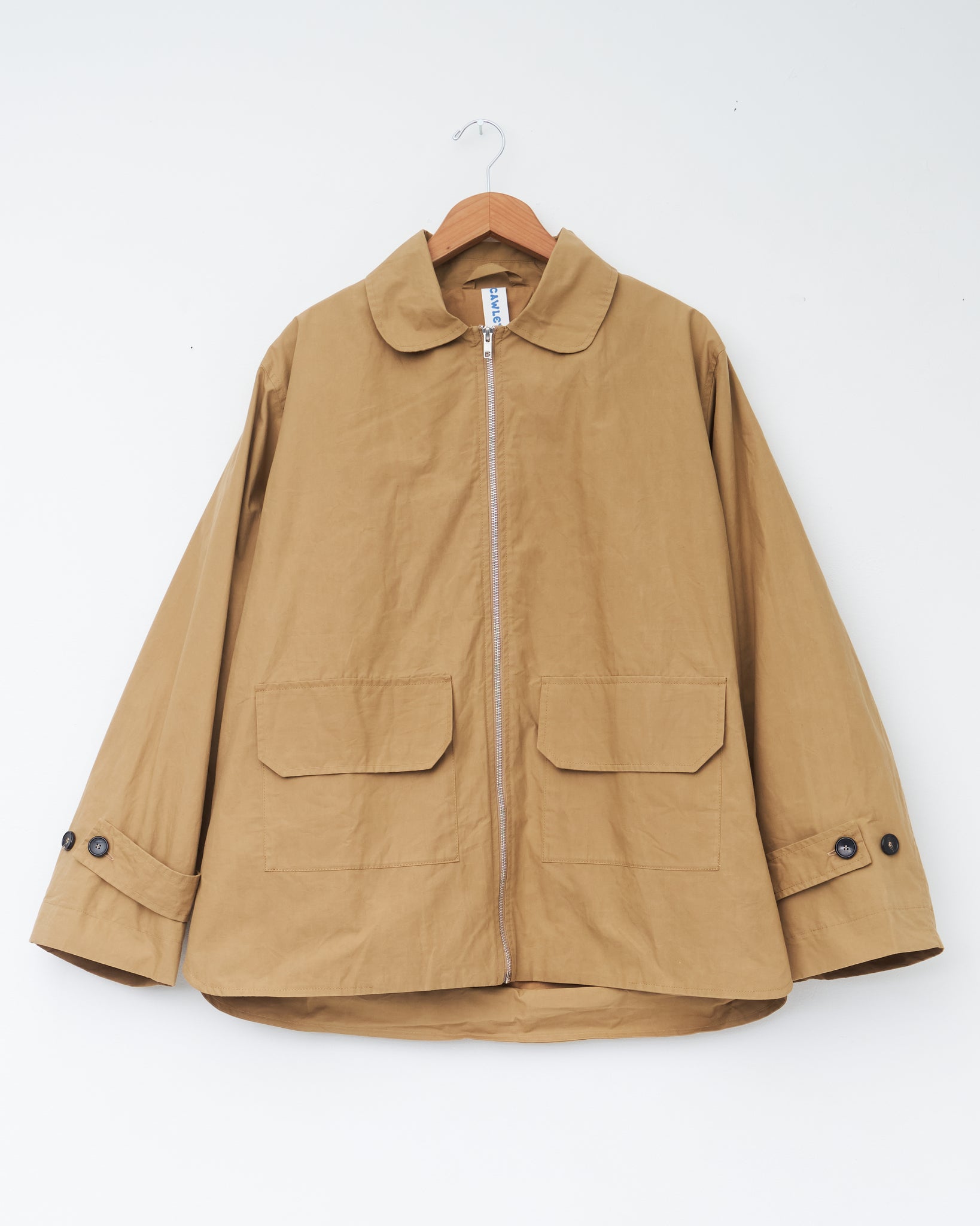 British Dry Oilskin Alfie Mac, Golden Khaki