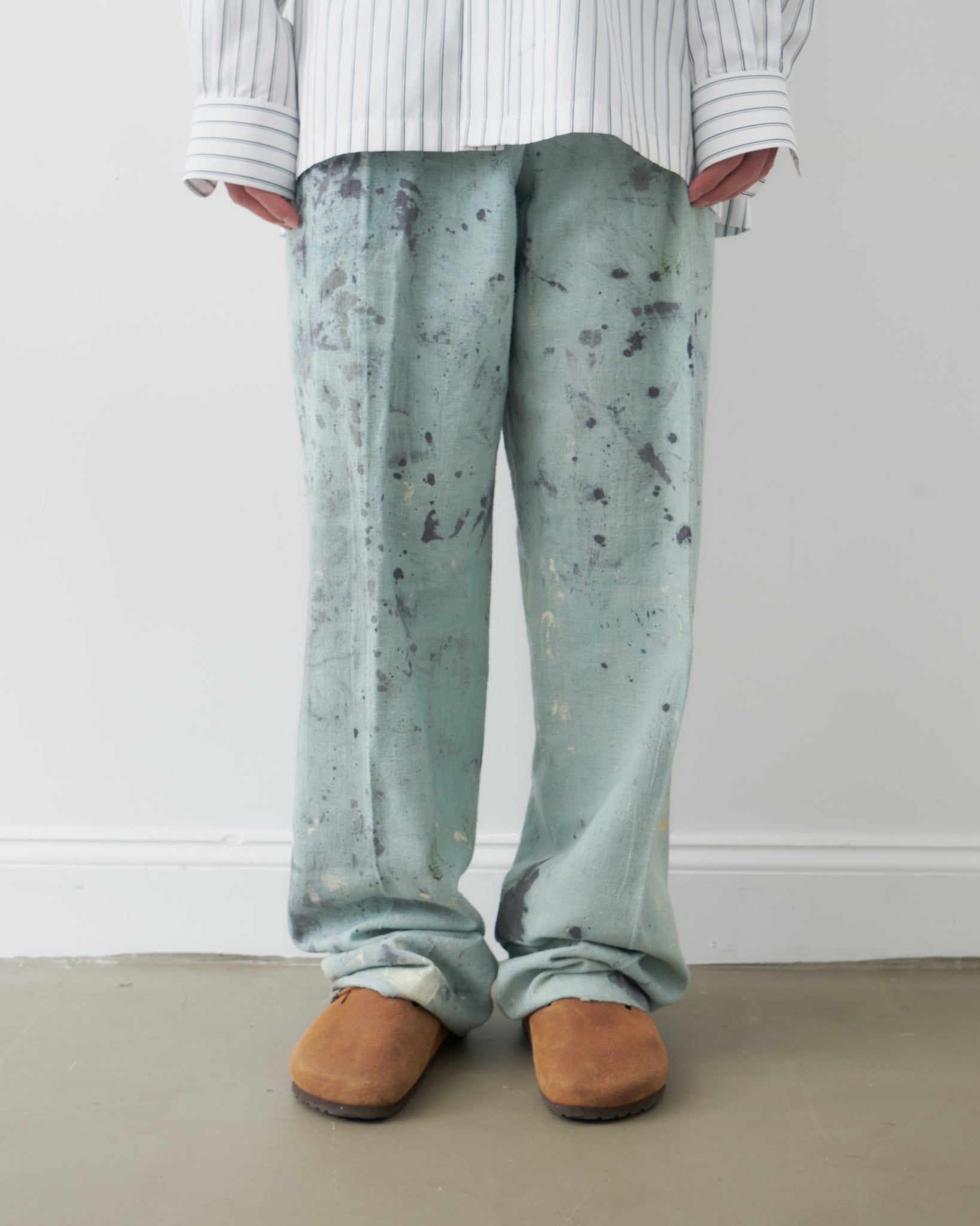 Pleated Drop Cloth Trousers
