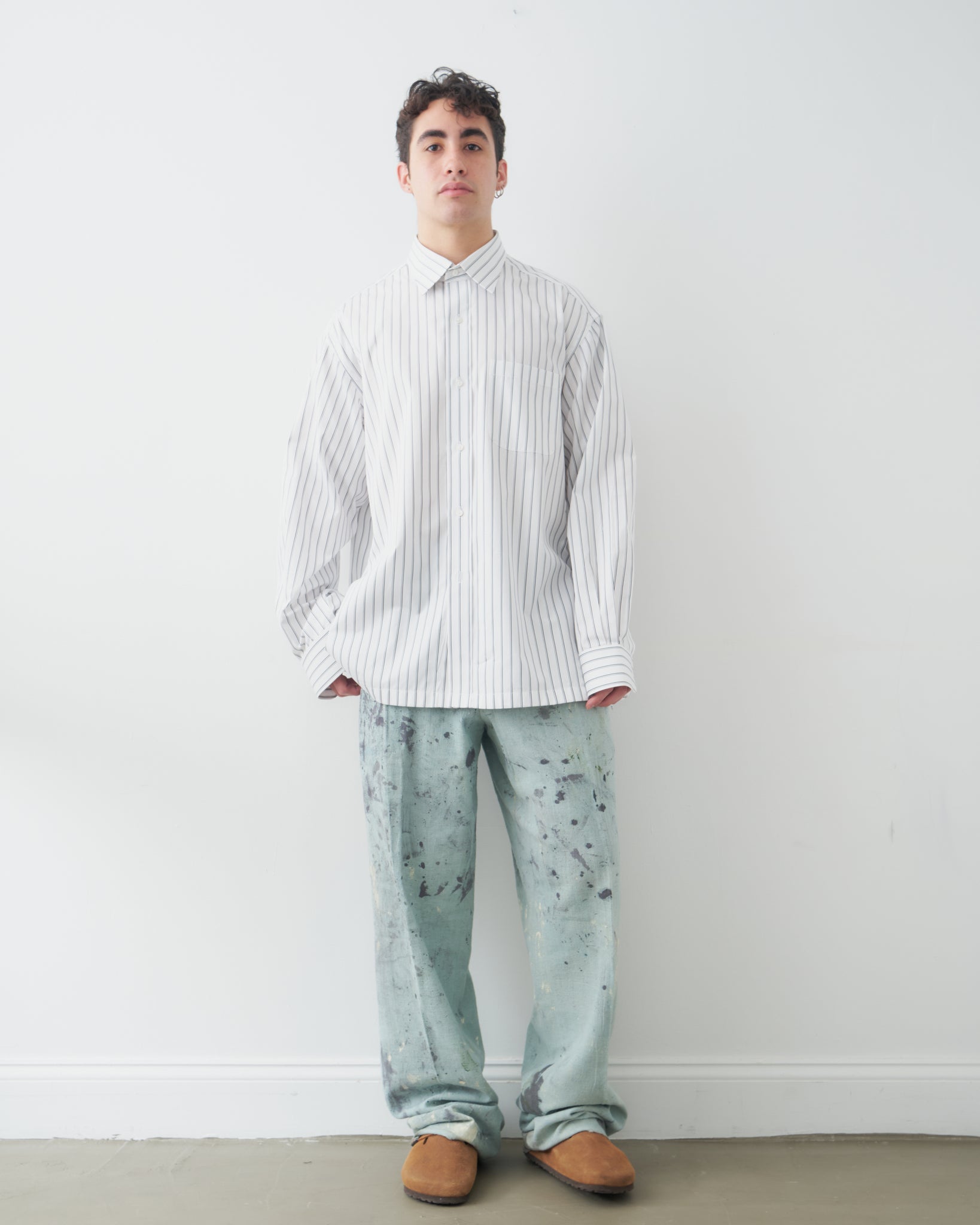 Pleated Drop Cloth Trousers