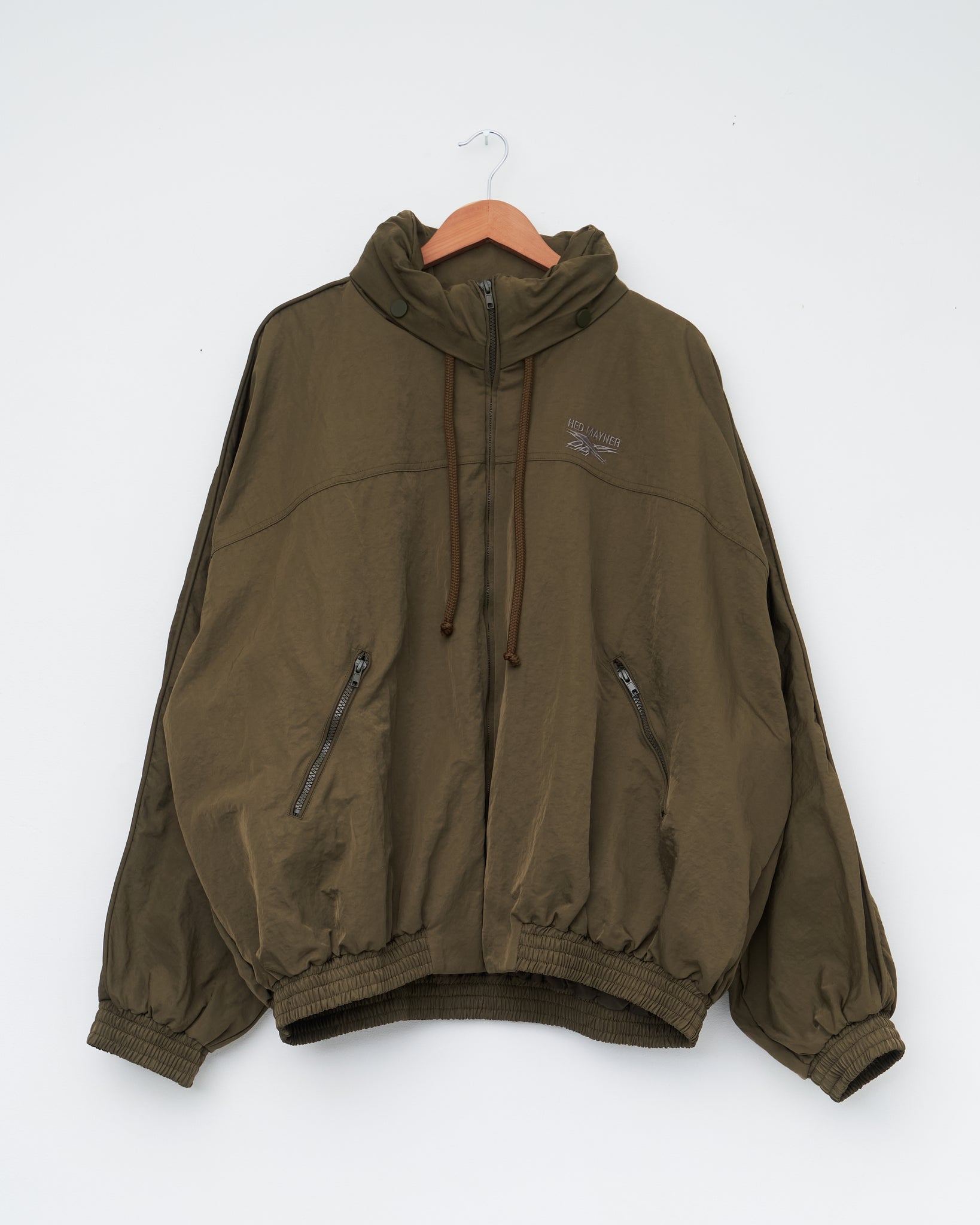 Hed Mayner x Reebok Full Zip Hoodie, Army Green