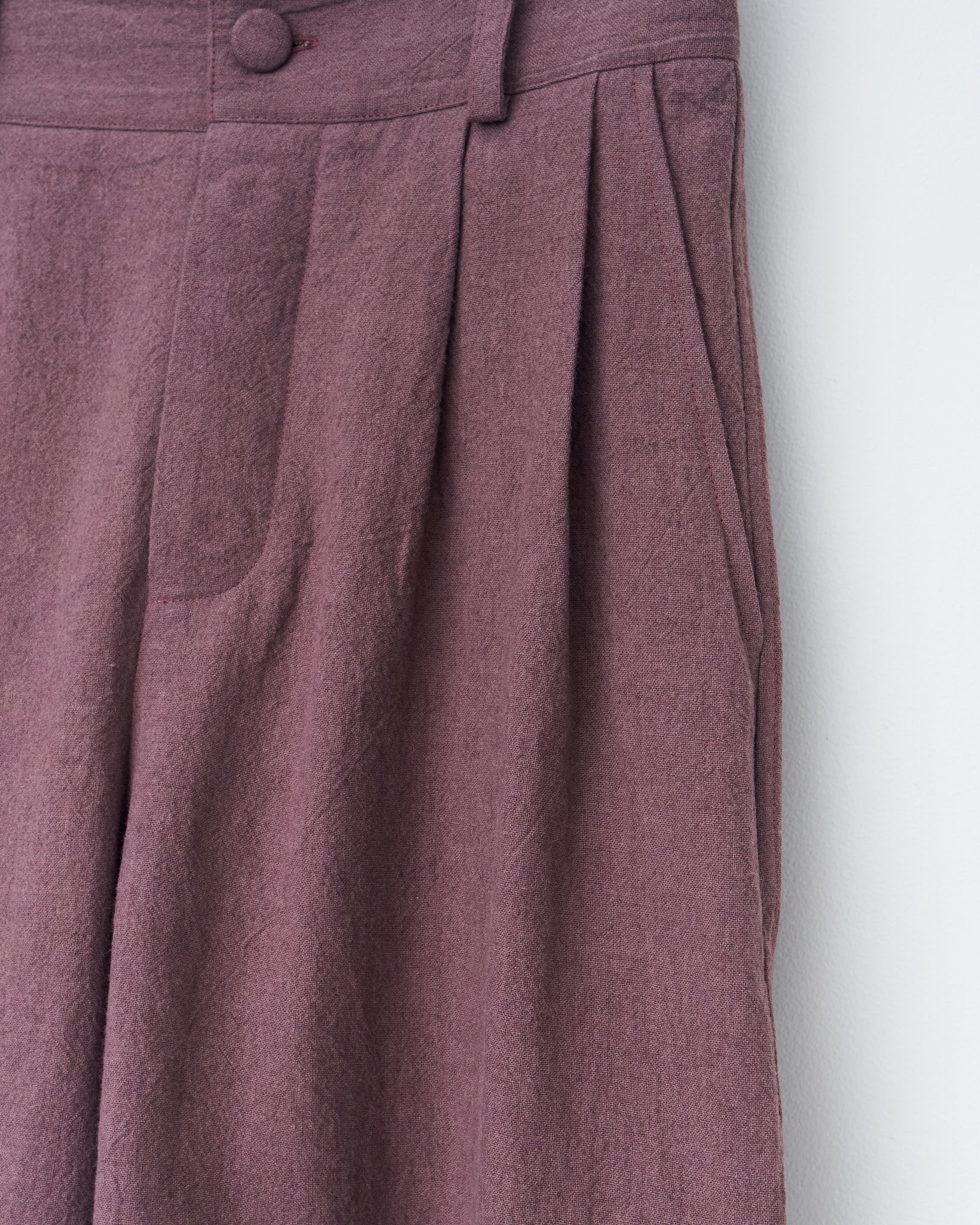 Japanese Linen Willa Short, Grape