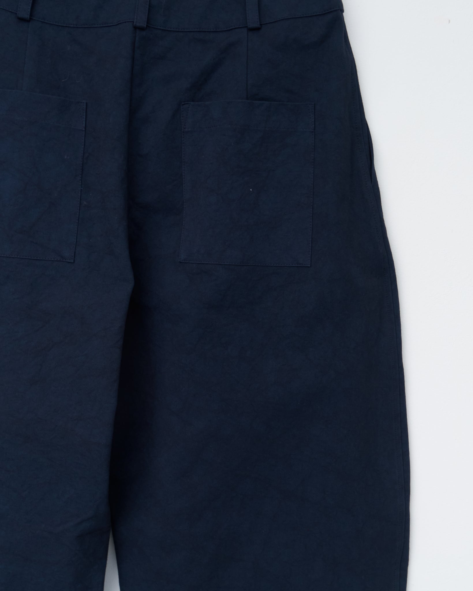 Japanese Cotton Twill Robyn Trouser, Dark Navy