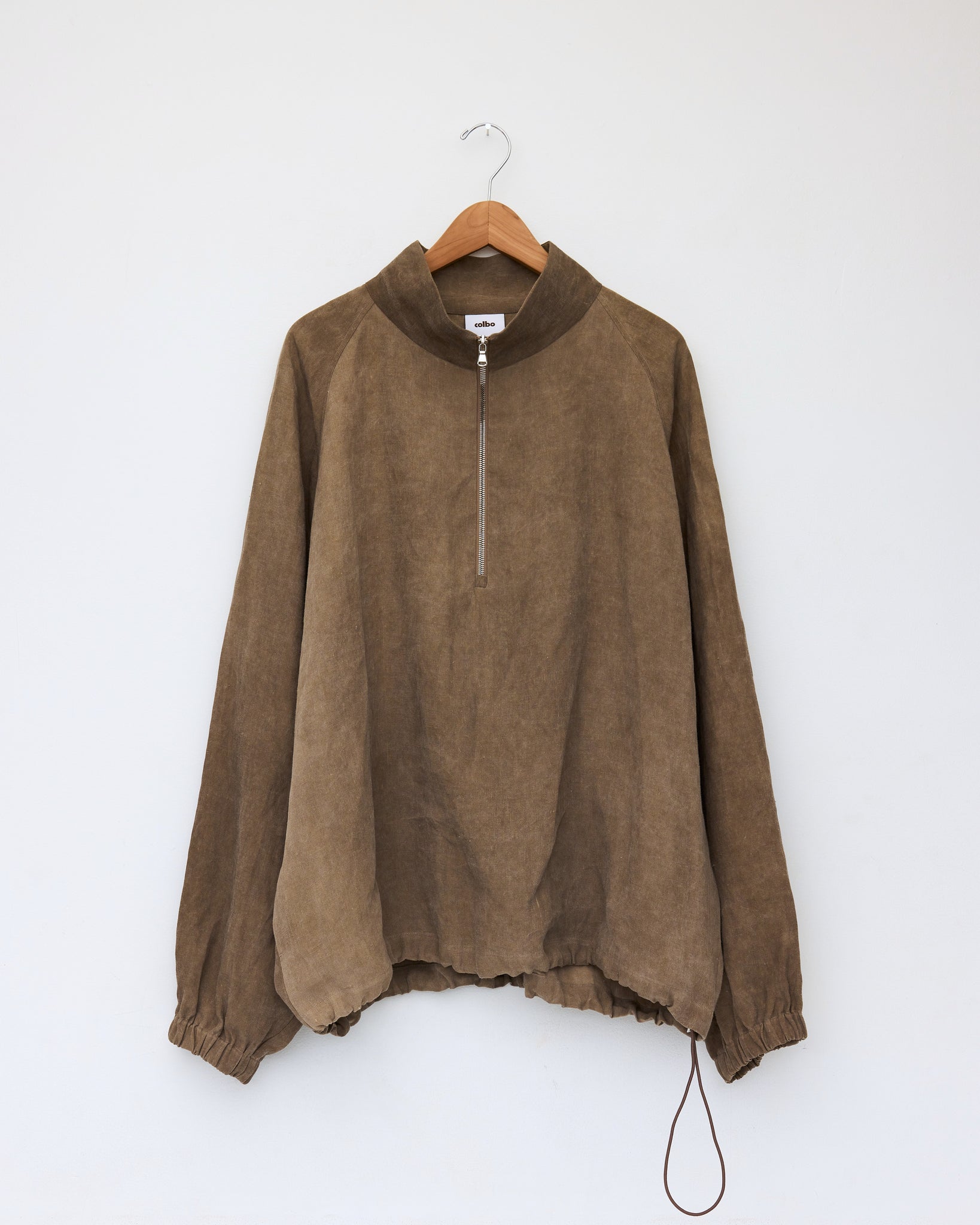 Half Zip, Washed Brown