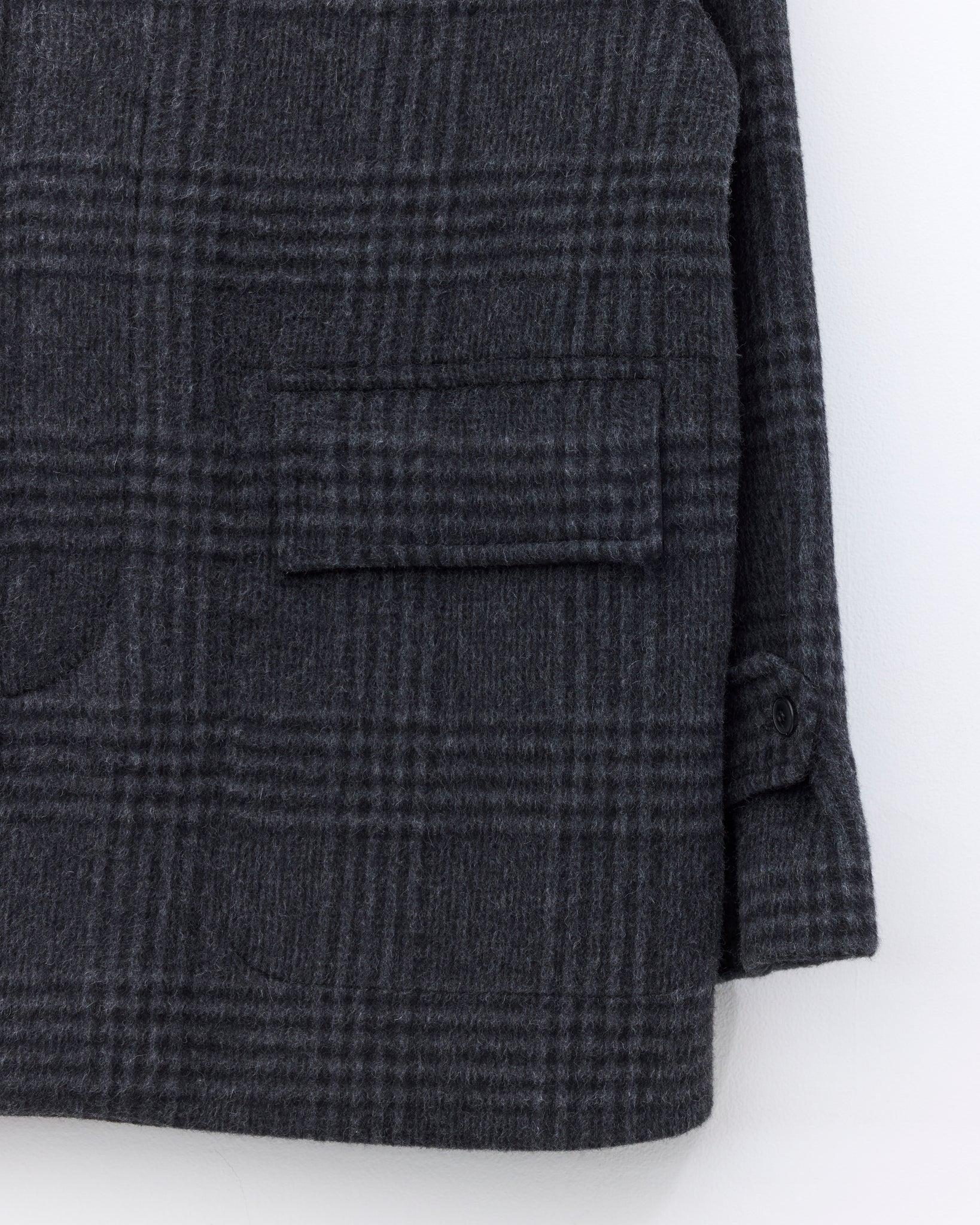 Coat 1.0, Grey Black Tartan