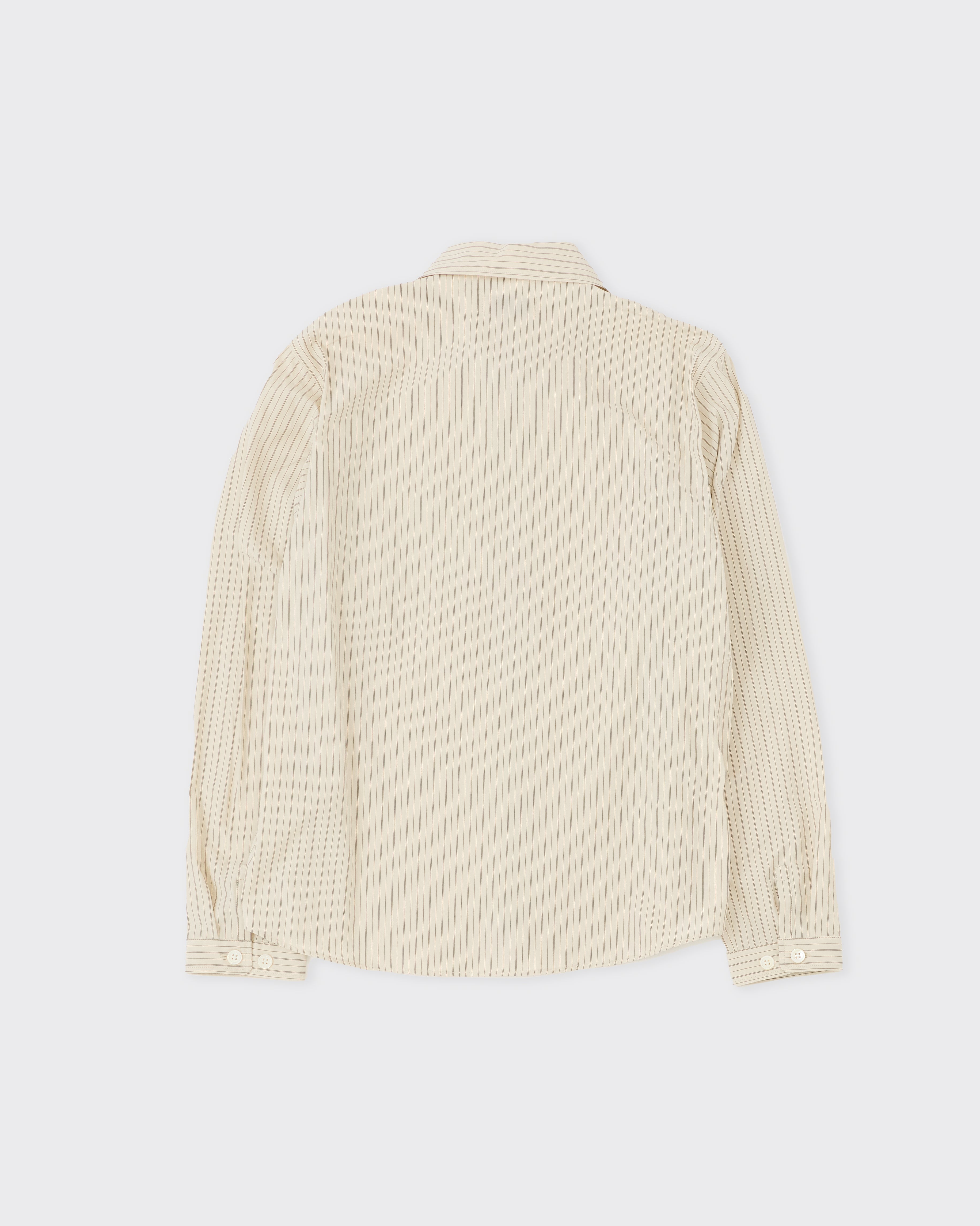 Zip Shirt 1.0 JPN, Cream Stripe – Colbo