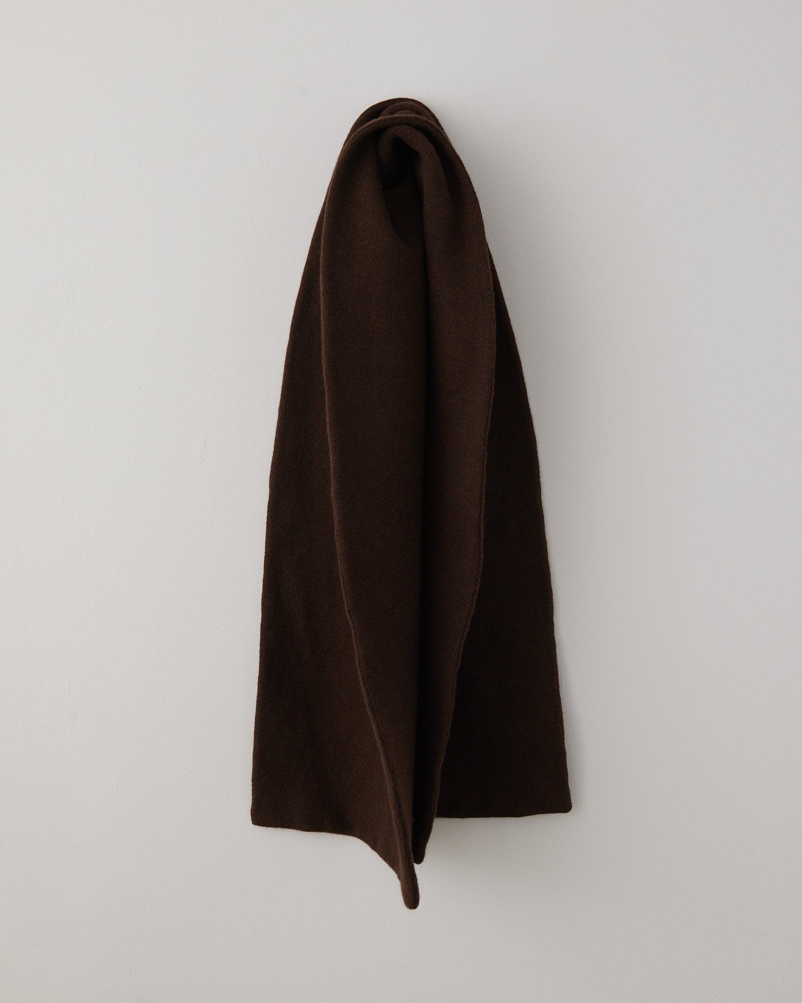 Blanket Scarf Dark Brown Wool / Cashmere