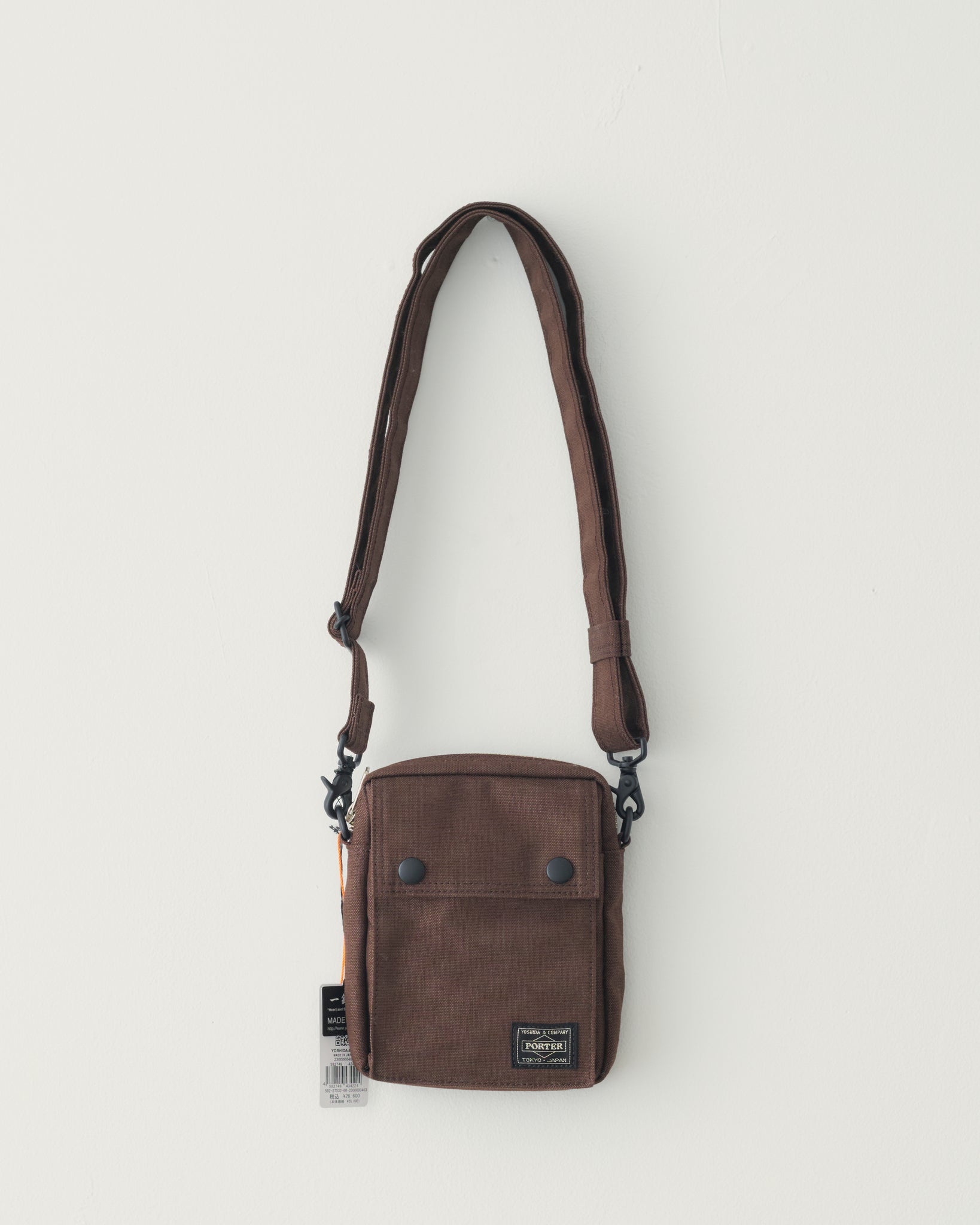 Smoky Vertical Shoulder Bag, Brown