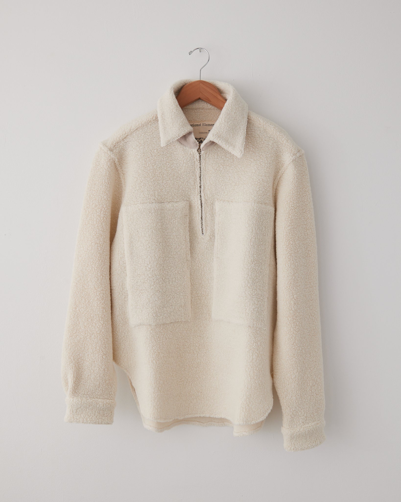 Vintage Shirt, Off-White Recycled Wool Mix