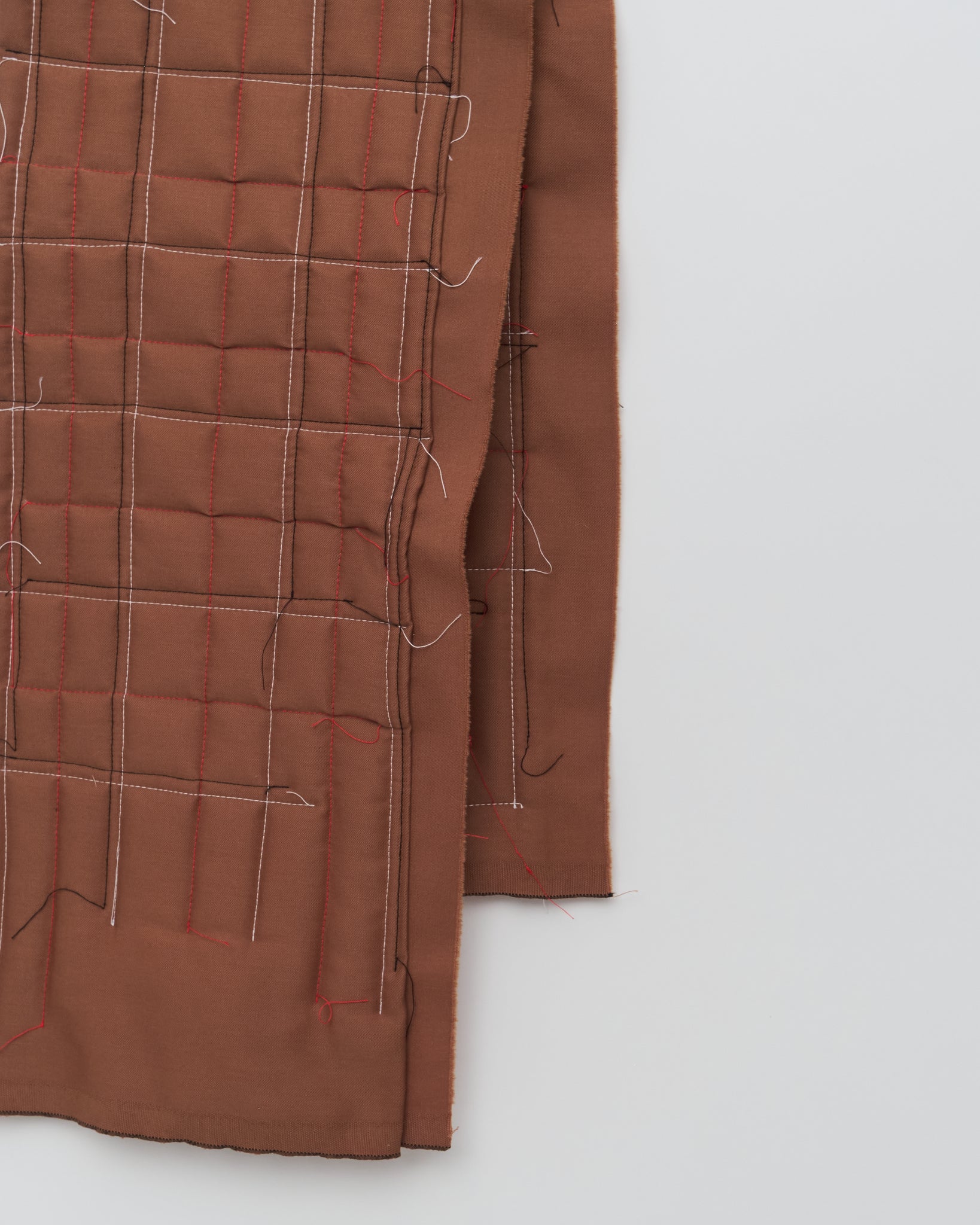 Quilted Scarf, Brown