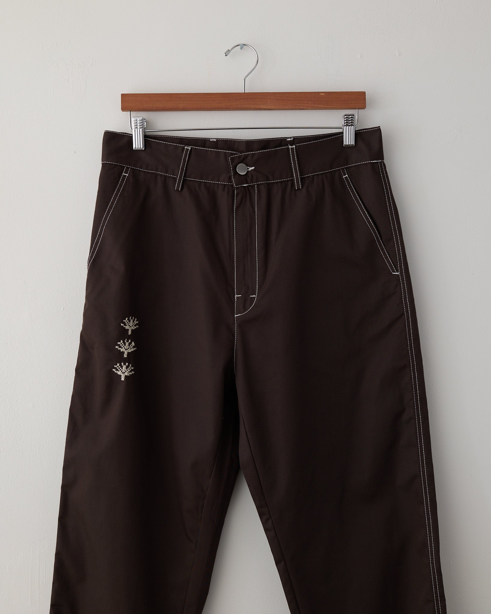 Shajarat Contrast Stiched Chino Trousers