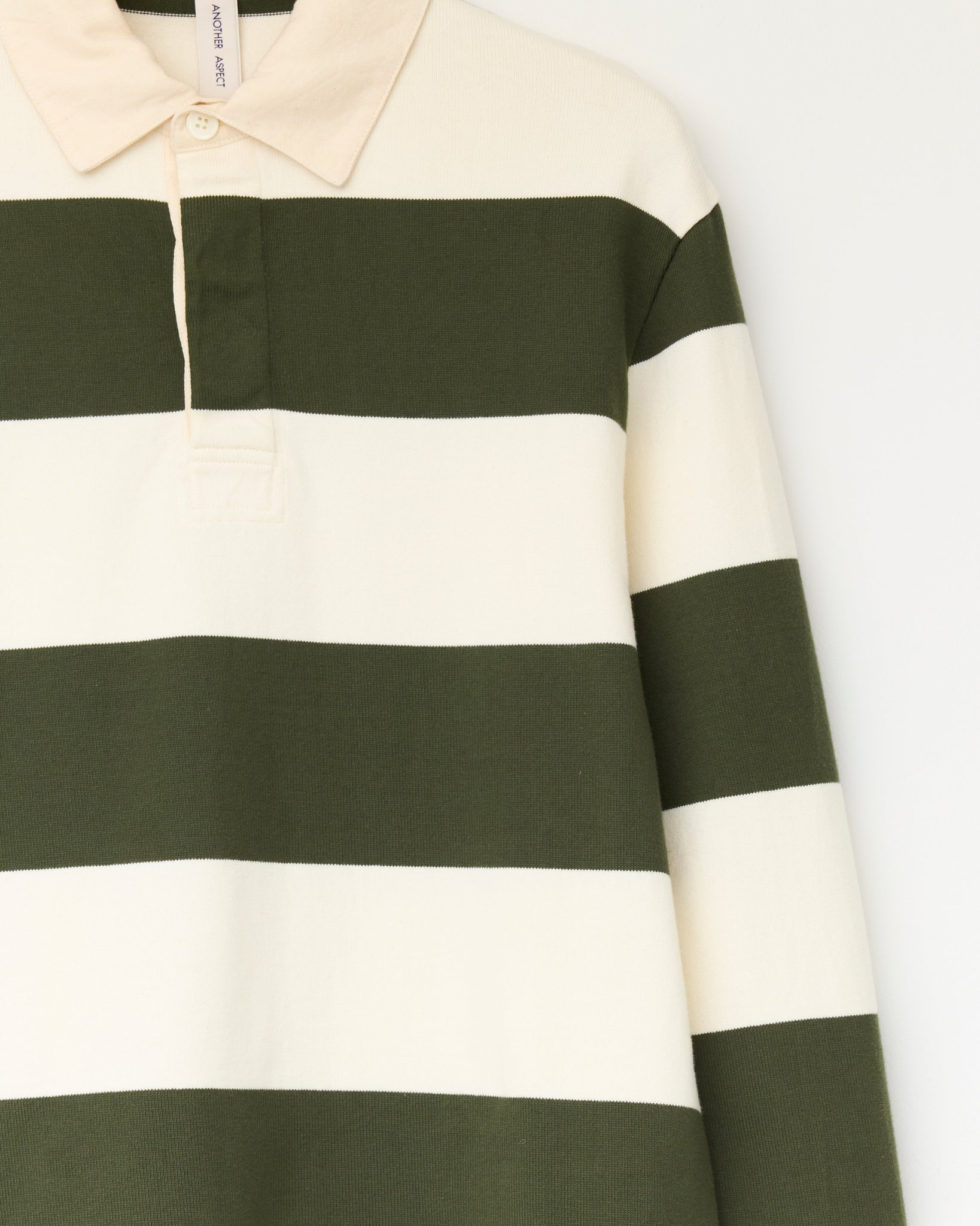 Rugby Polo 1.0, Green Ecru Stripe