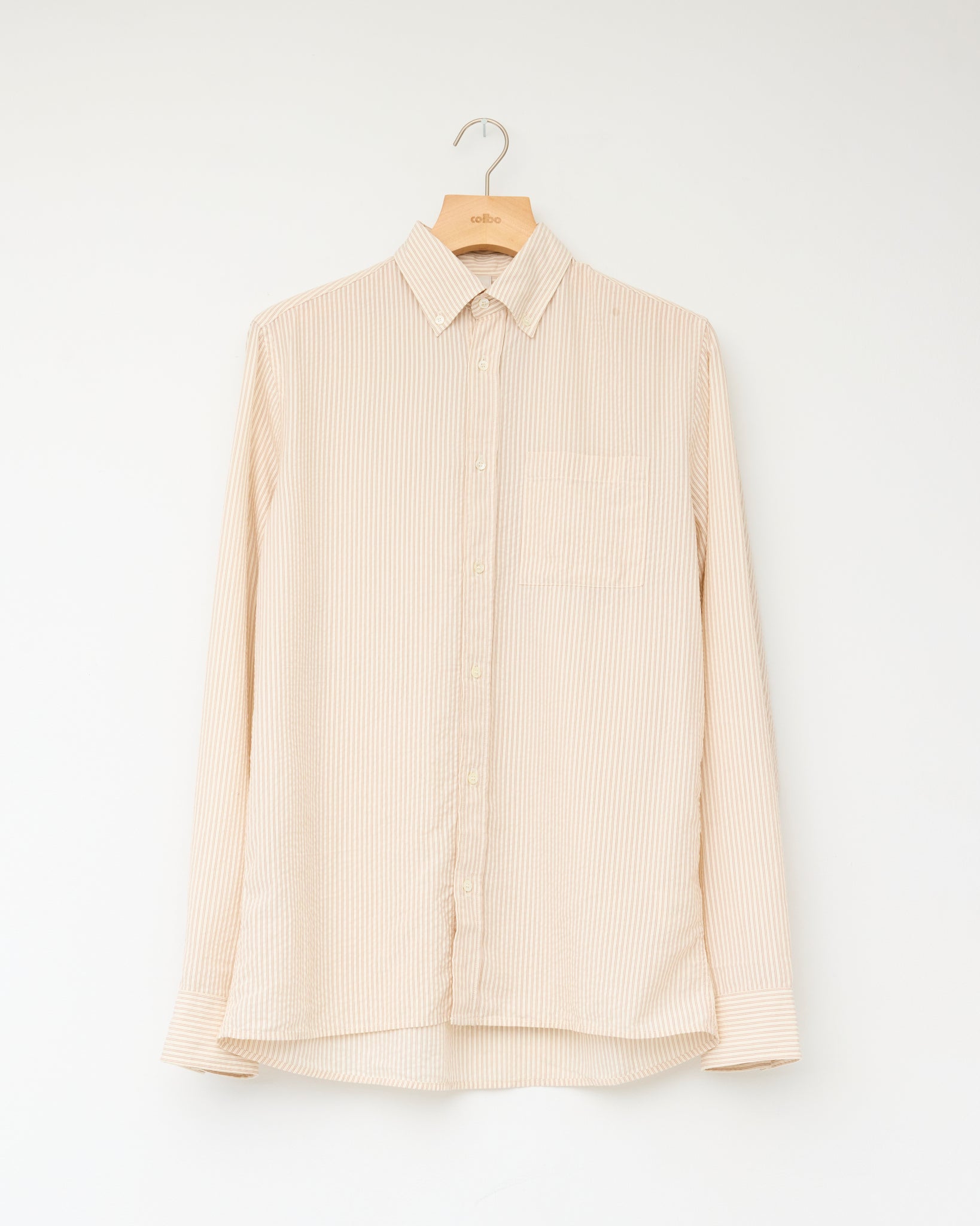 Shirt 1.0, Ecru Brown Stripe