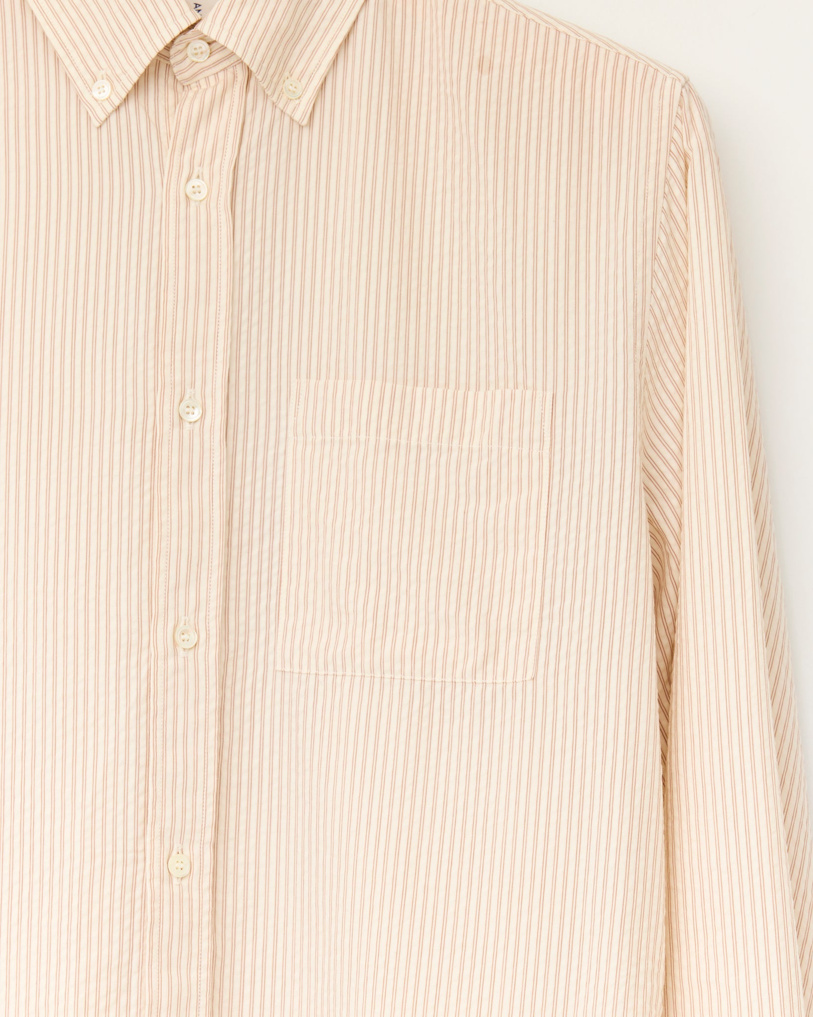 Shirt 1.0, Ecru Brown Stripe