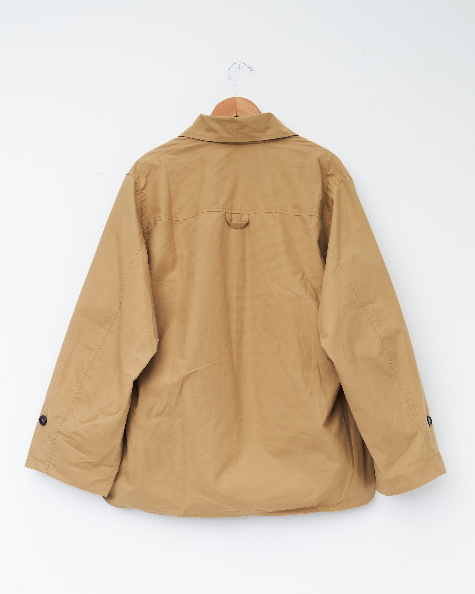 British Dry Oilskin Alfie Mac, Golden Khaki