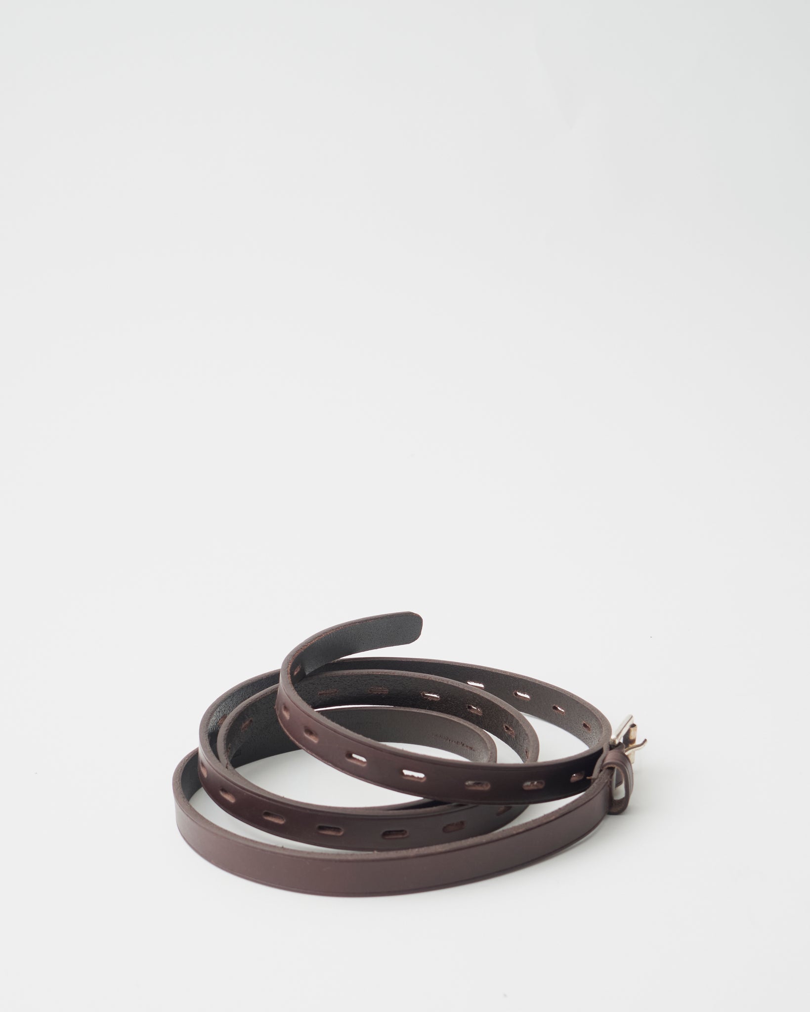 Belt with Eyelets, Brown