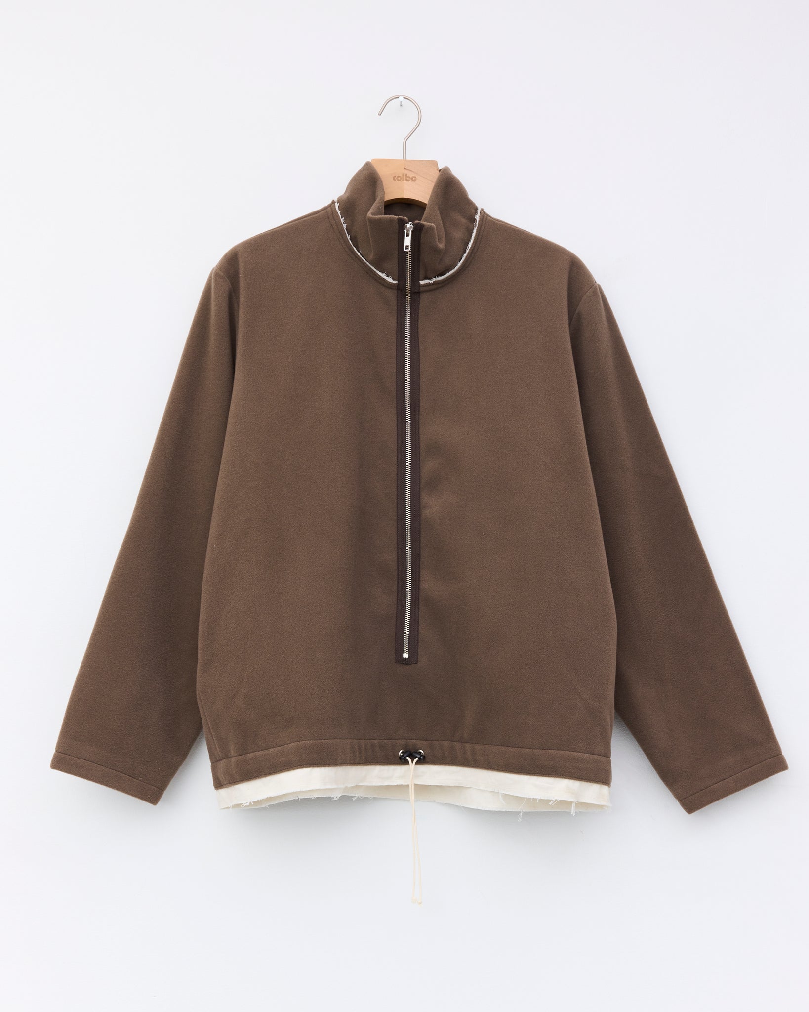 Fleece Anorak, Taupe