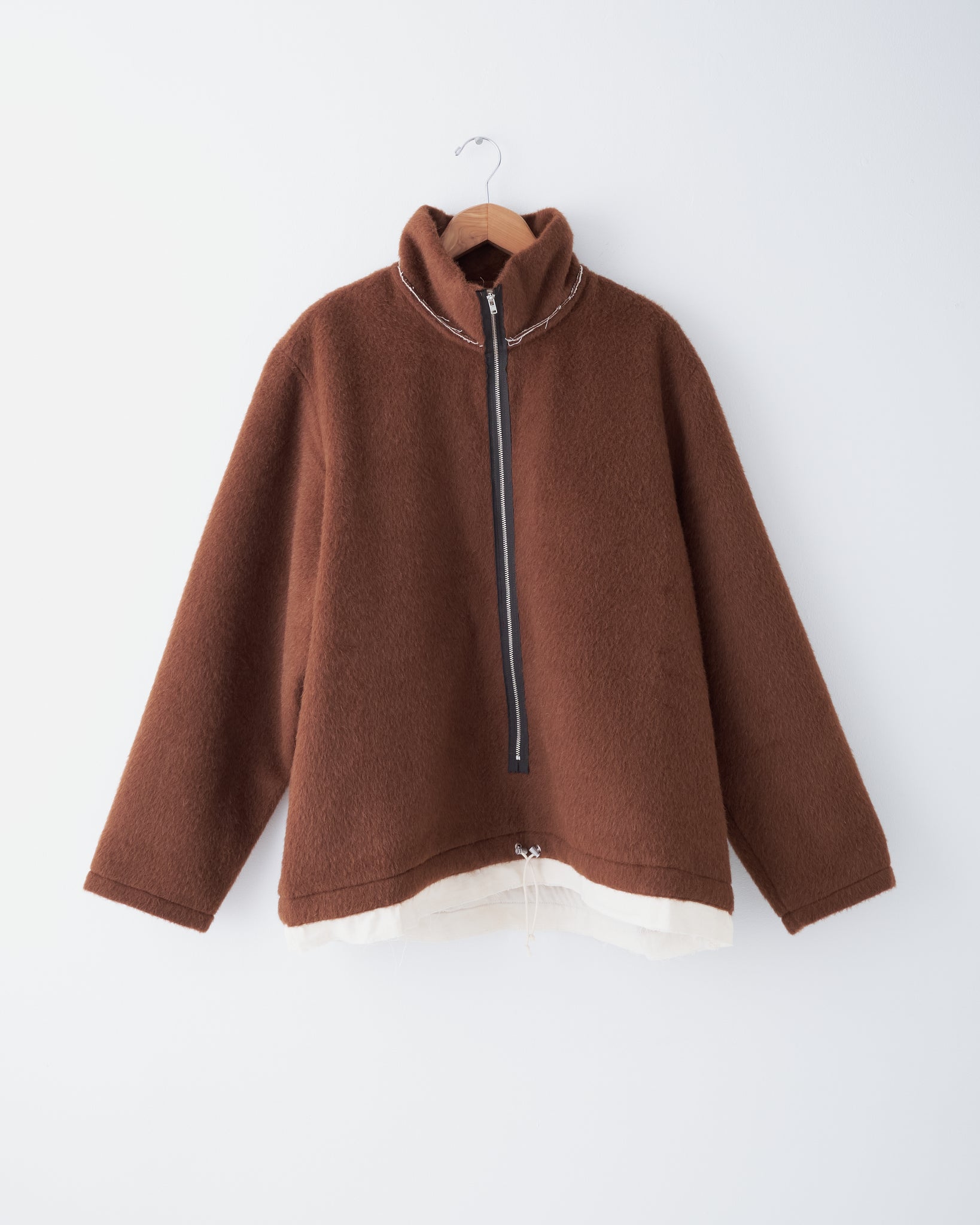 Fleece Anorak, Brown