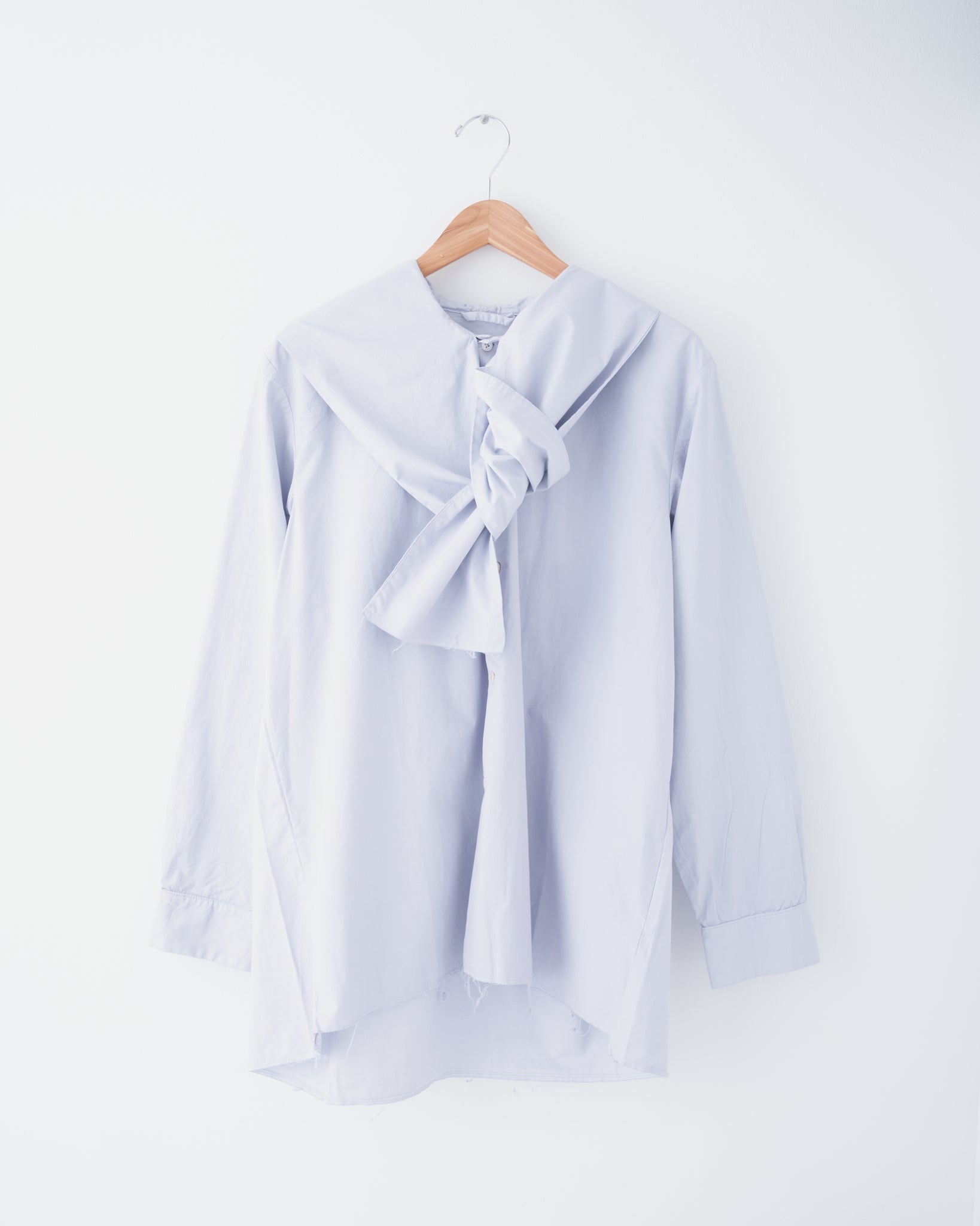 Hooded Scarf Shirt, Grey