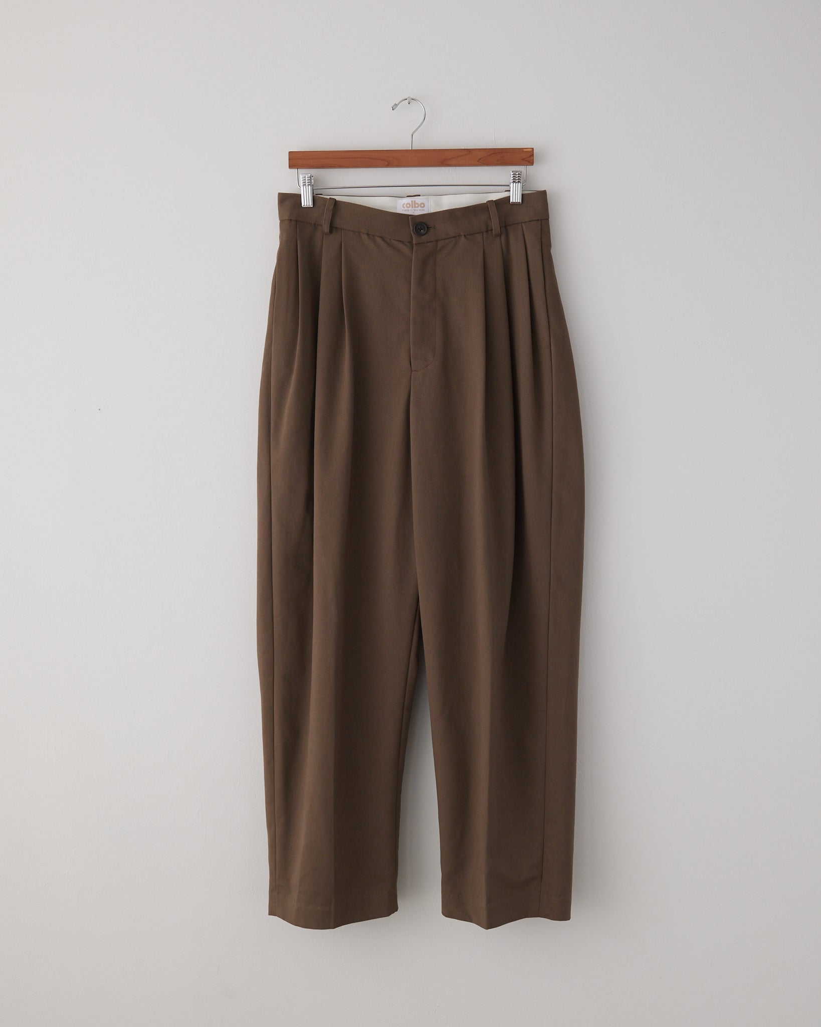 【KOOLOSET】Cotton Two Pleats Bijo Pants ColboDoublePleatPantsNatural_C