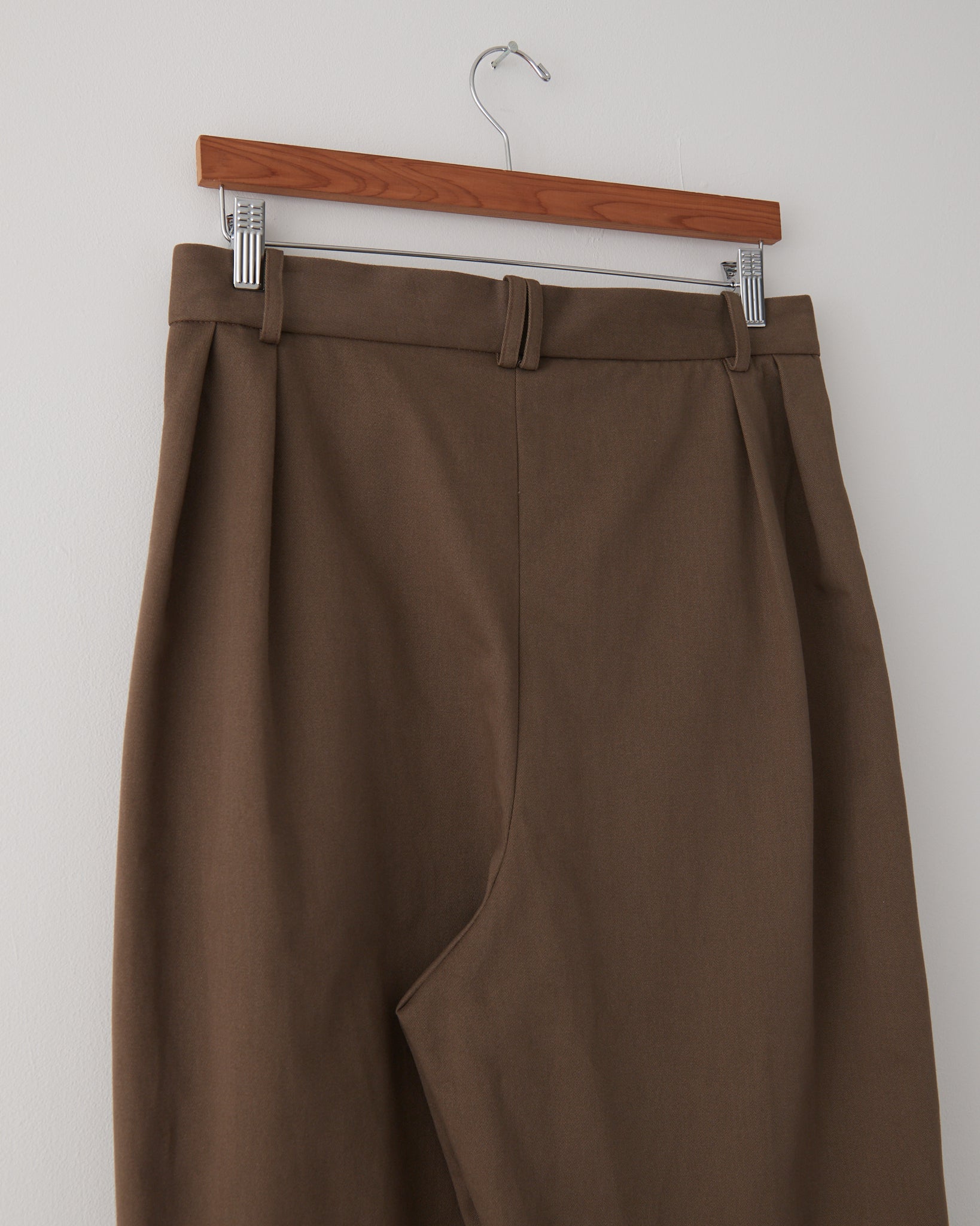 Pleated Pants, Cotton Twill