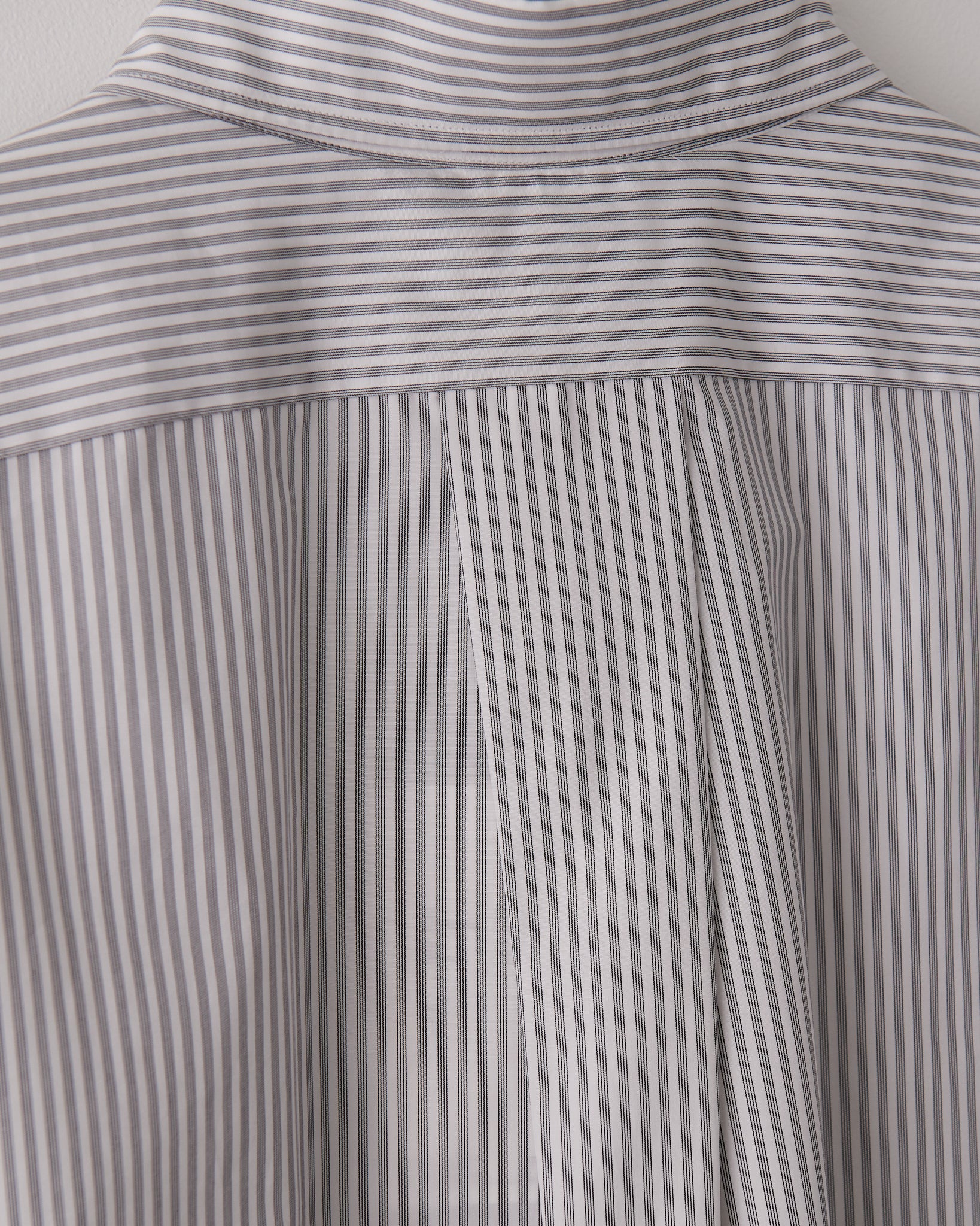 Buttoned Down Shirt, Black & White Striped