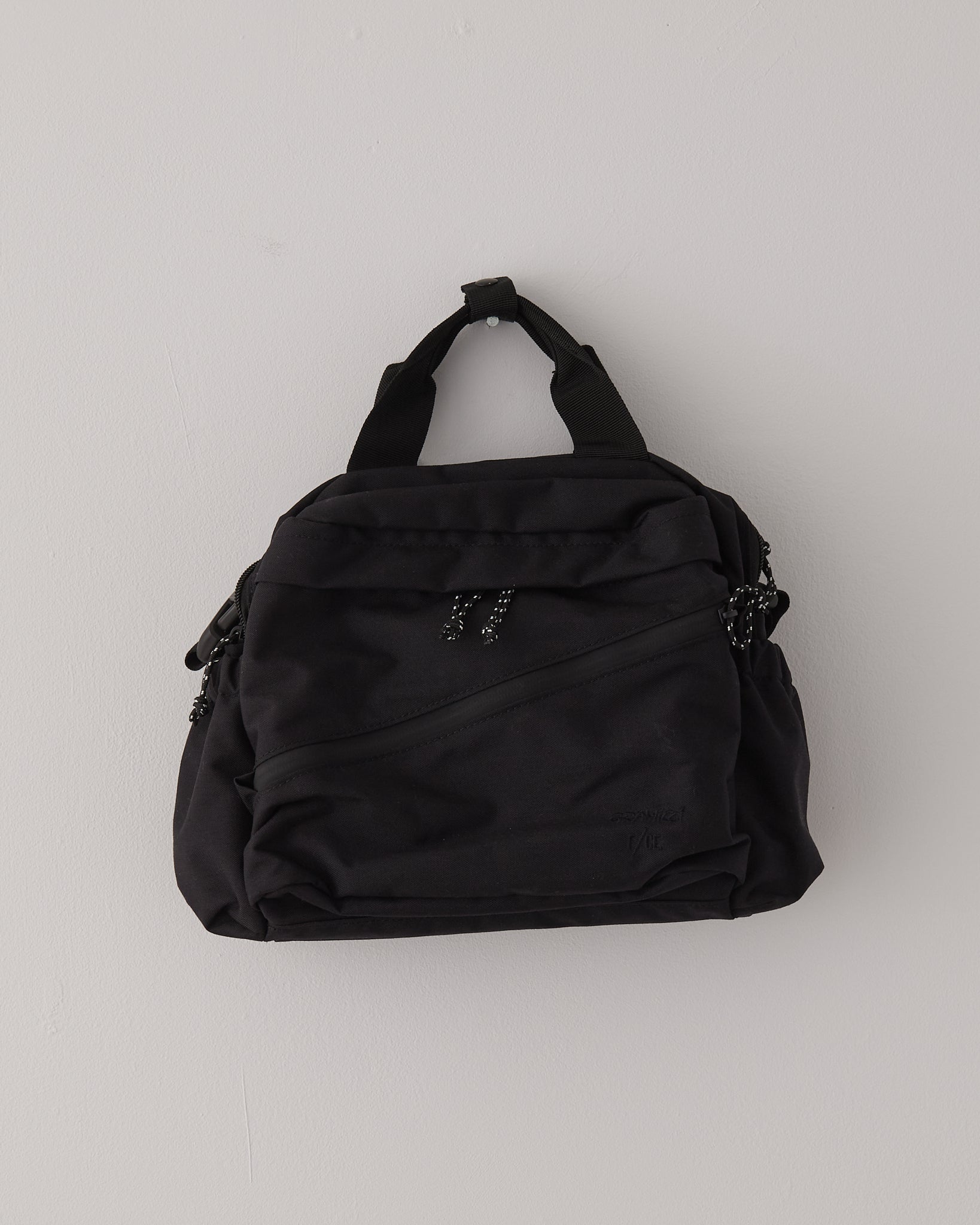 F/CE. Shoulder Mini Bowling Bag,  Black & Charcoal