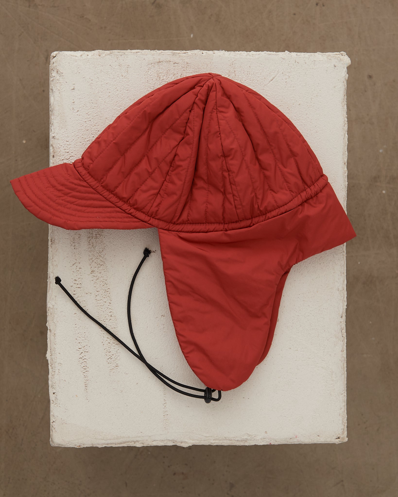 Cap with Flap, Red
