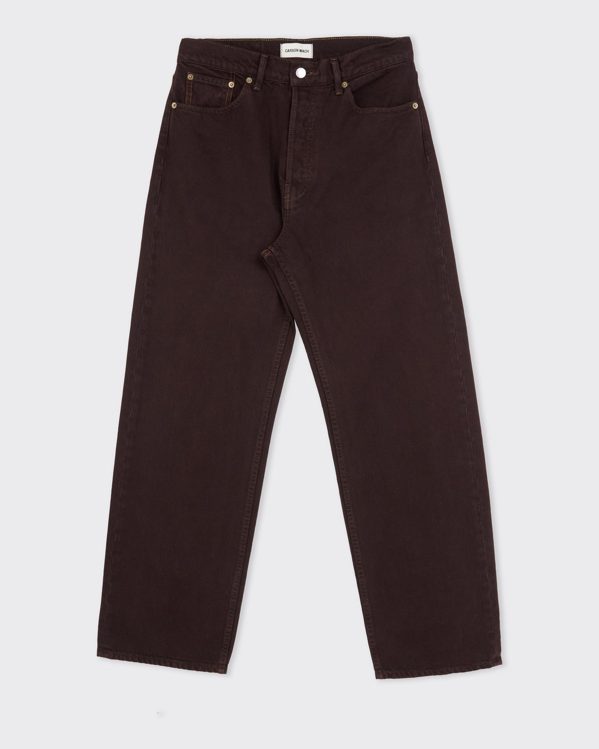 Carson Wach 333 Original Jeans in Colbo exclusive brown wash, front view